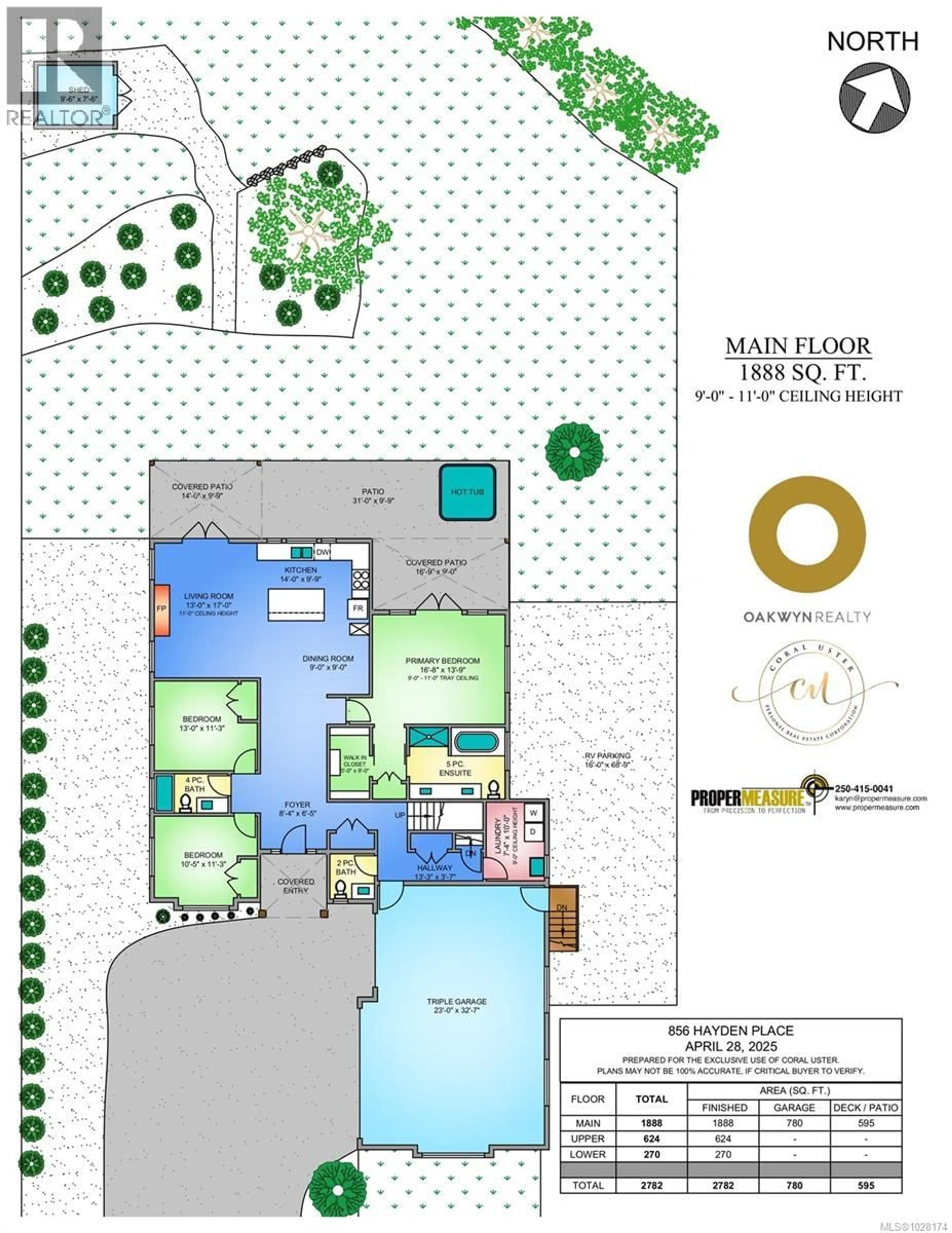 Floor plan for 856 HAYDEN PLACE, Mill Bay British Columbia V0R2P3