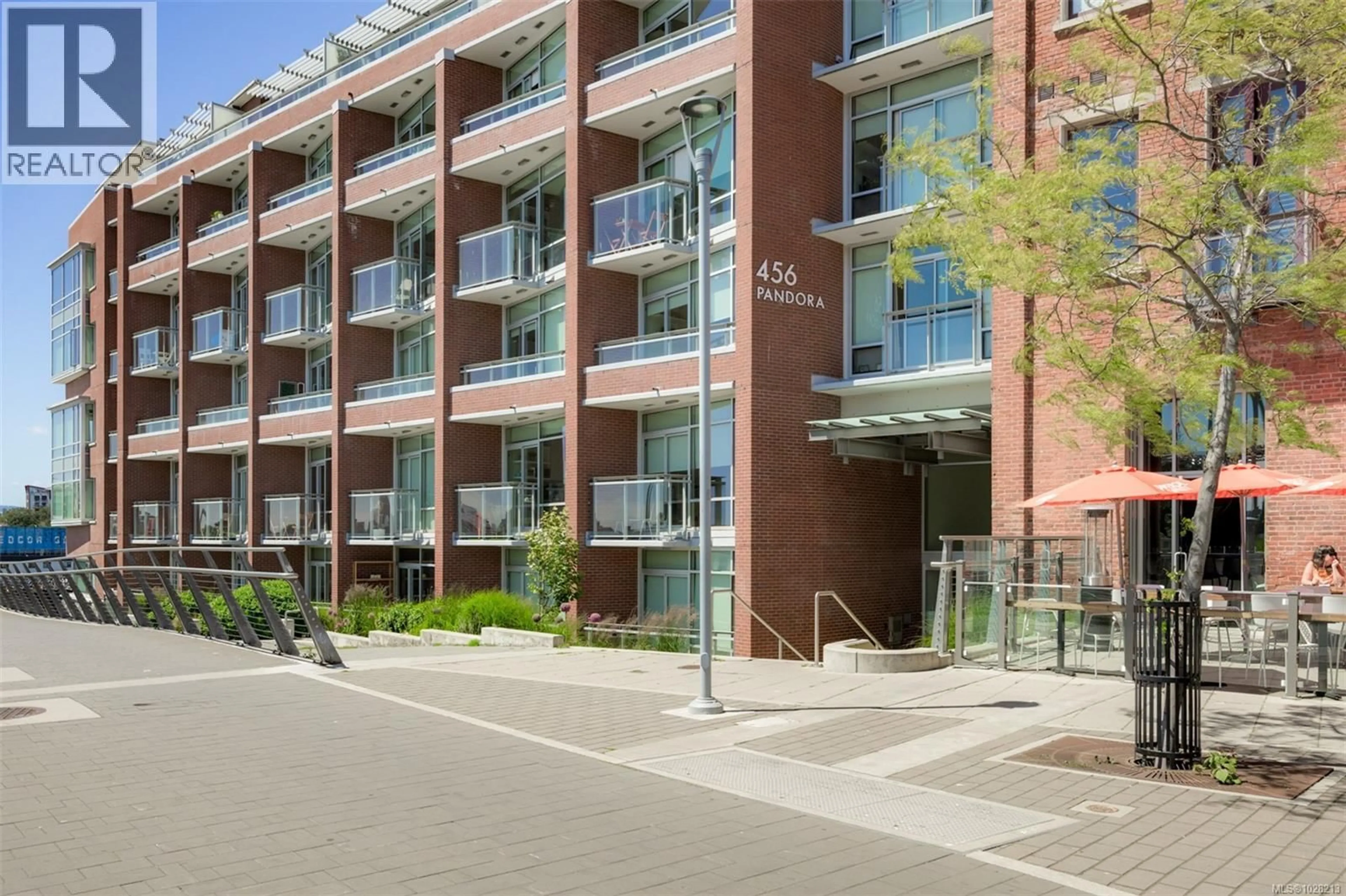 Patio, street for 213 - 456 PANDORA AVENUE, Victoria British Columbia V8W0E3
