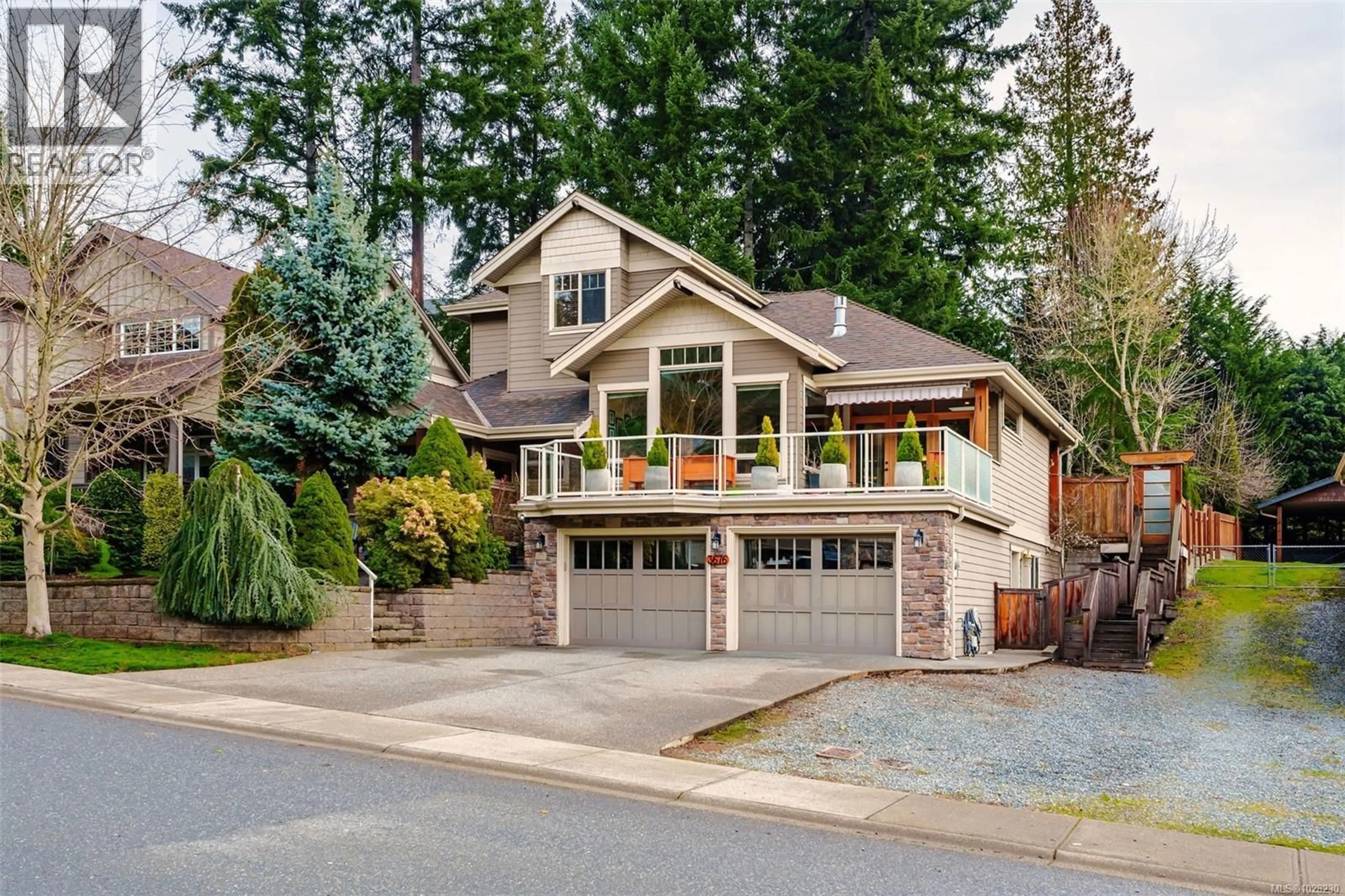 Home with brick exterior material, street for 3676 MONTEREY DRIVE, Nanaimo British Columbia V9T6R9