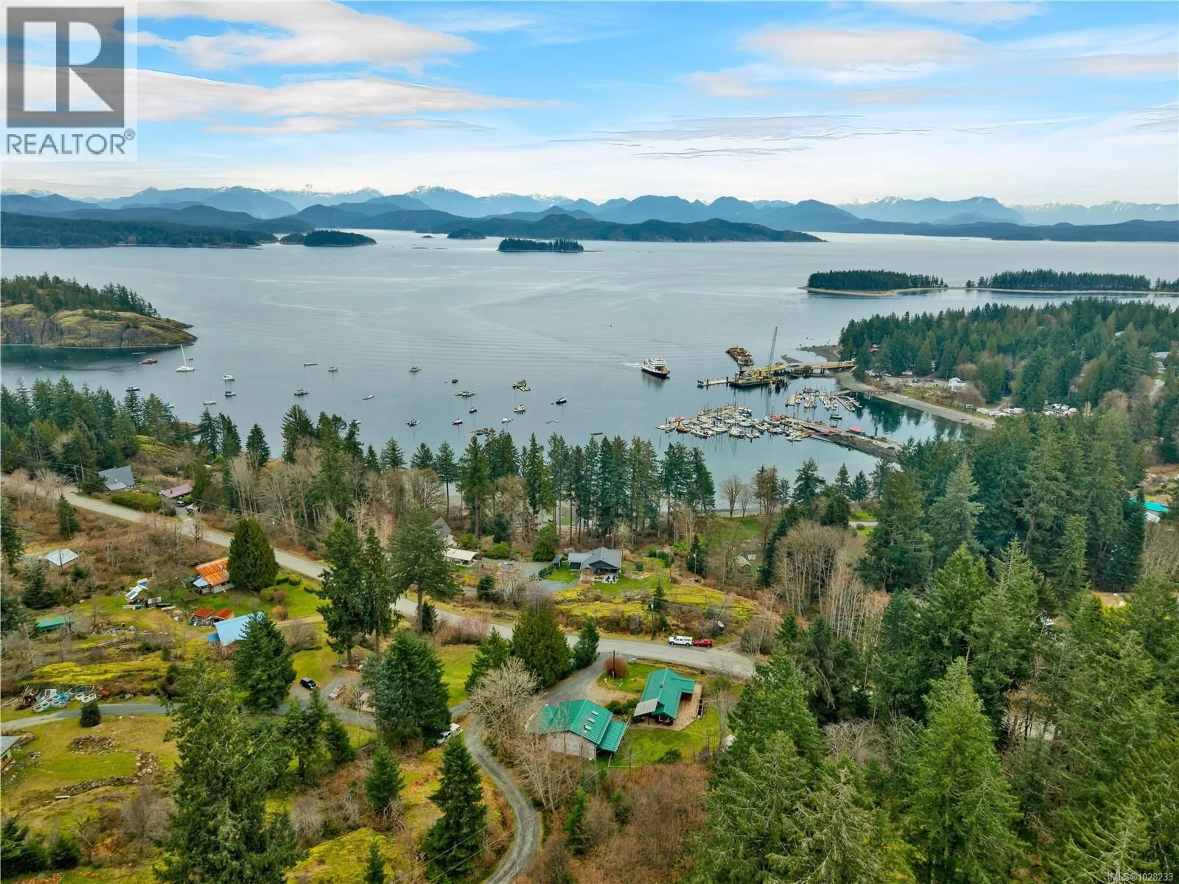 A pic from outside/outdoor area/front of a property/back of a property/a pic from drone, water/lake/river/ocean view for 1527 HYACINTHE BAY ROAD, Quadra Island British Columbia V0P1H0