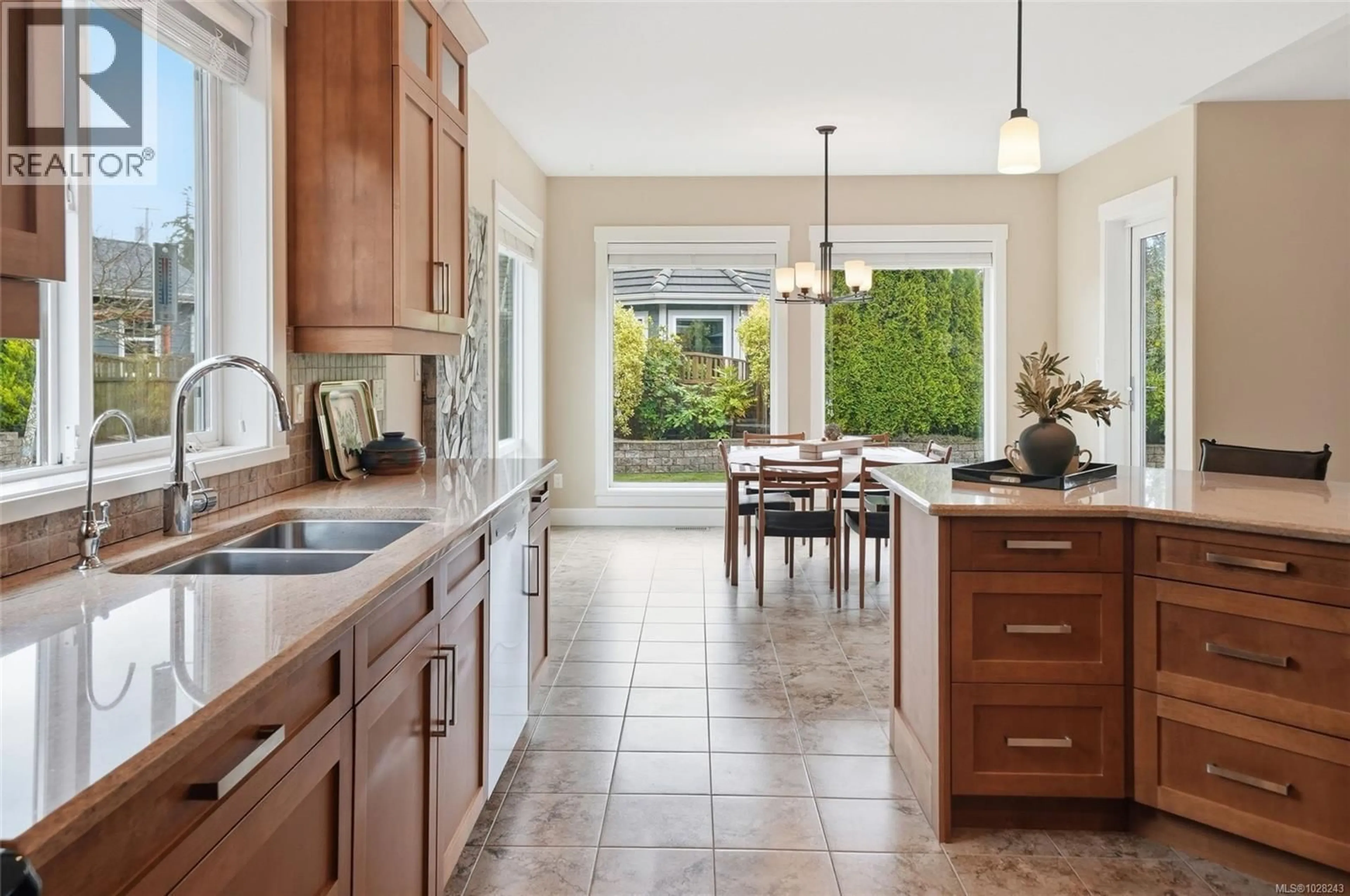 Open concept kitchen, ceramic/tile floor for 976 WINDRIDGE PLACE, French Creek British Columbia V9P0B7