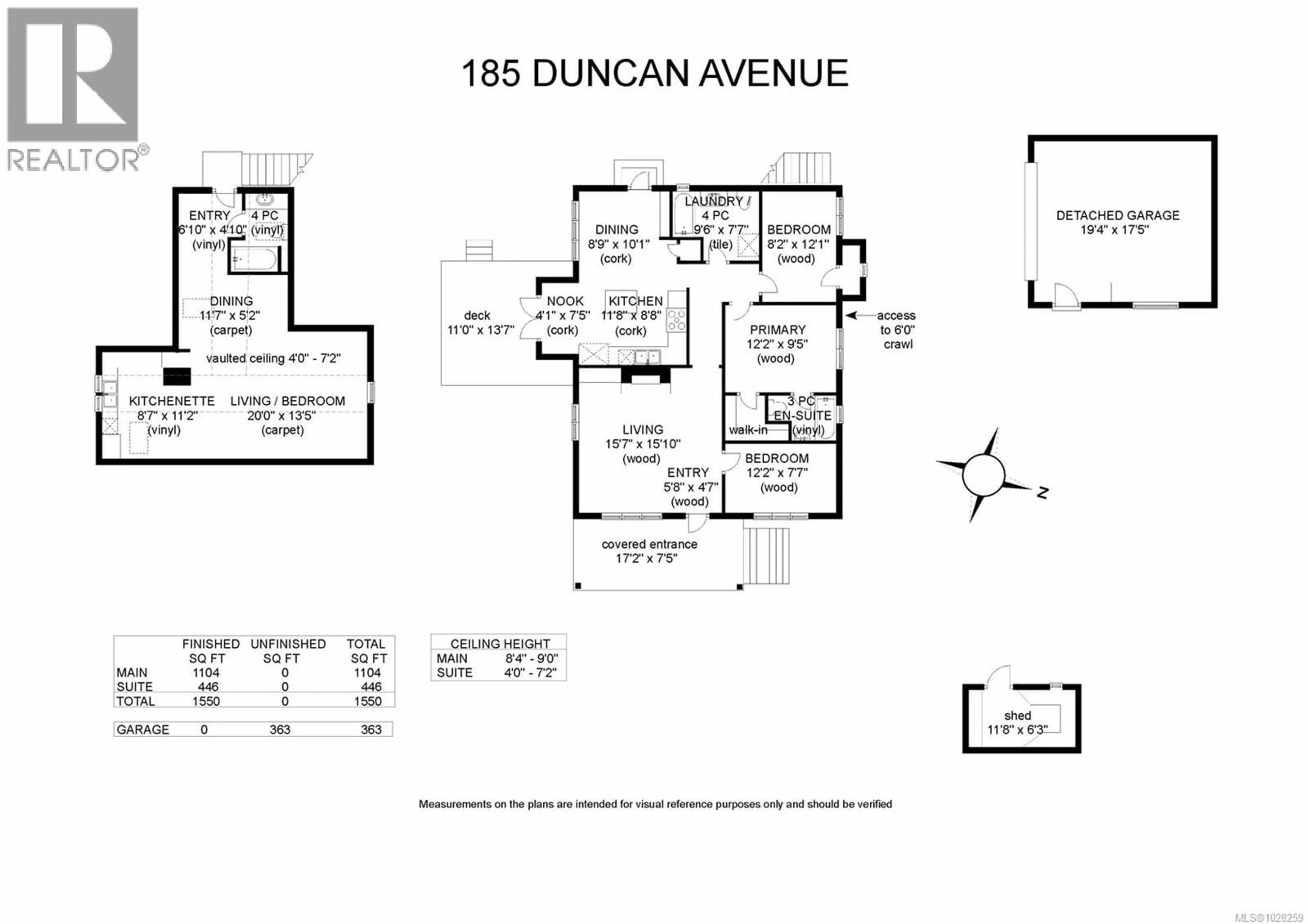 Floor plan for 185 DUNCAN AVENUE, Courtenay British Columbia V9N2M3