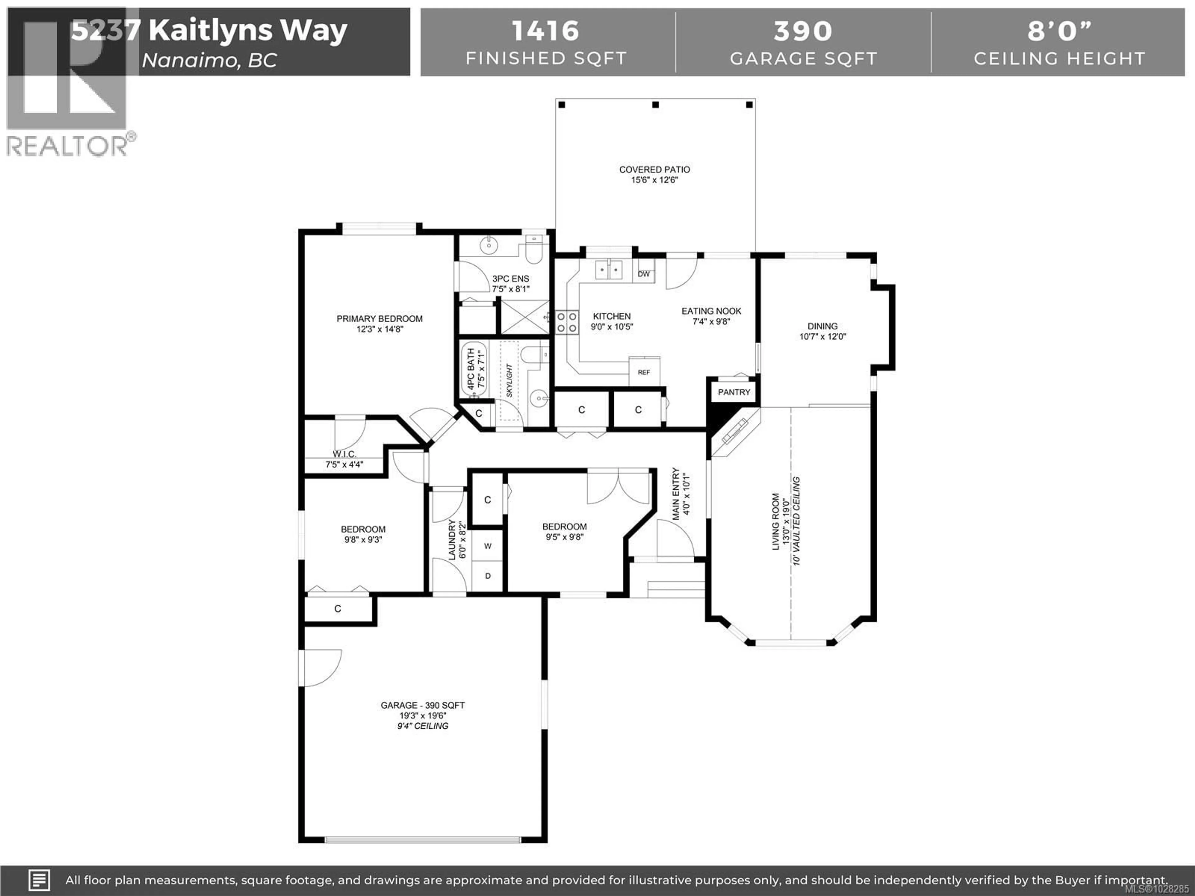 Floor plan for 5237 KAITLYNS WAY, Nanaimo British Columbia V9T5W1