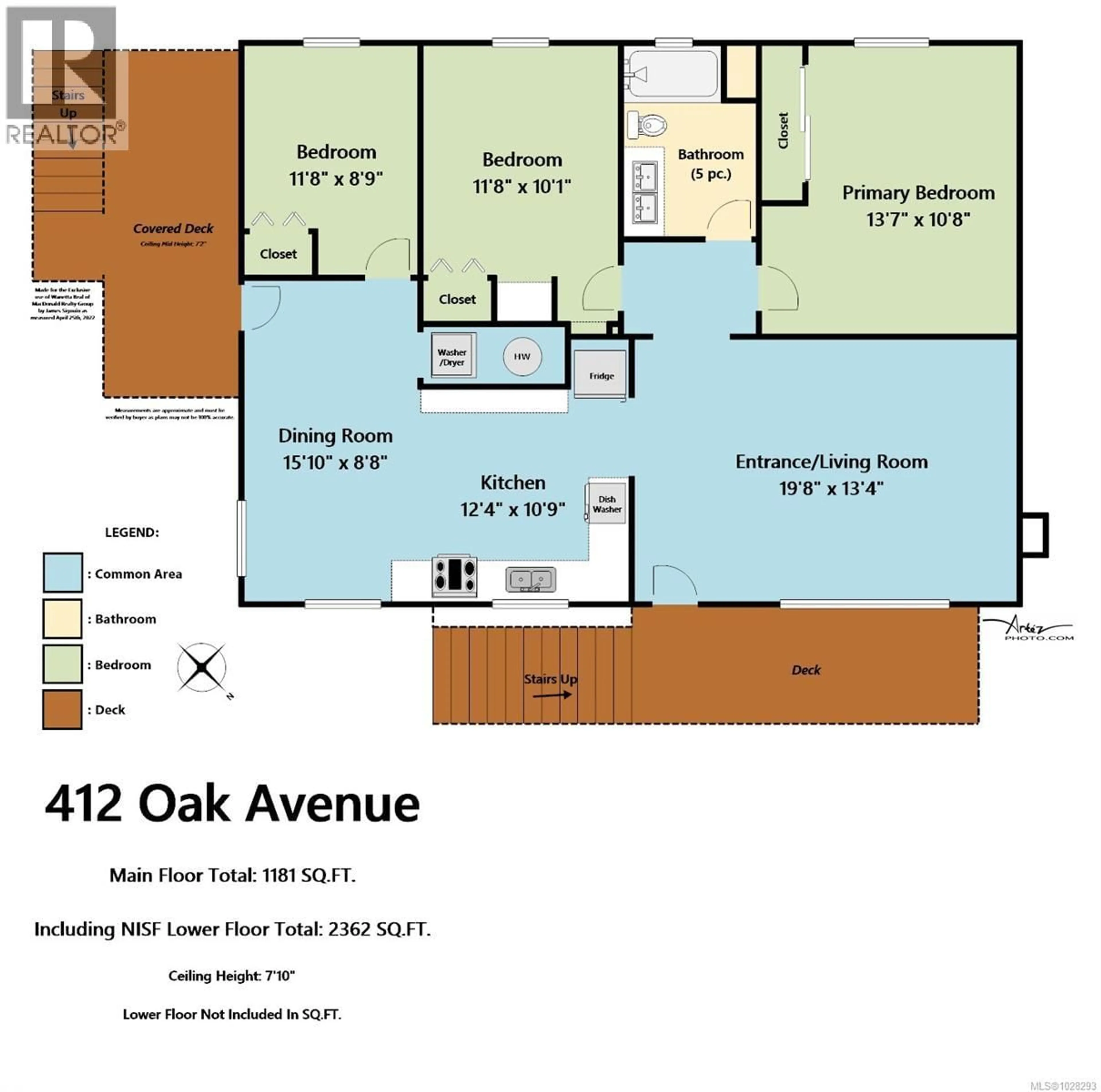 Floor plan for 412 OAK AVENUE, Parksville British Columbia V9P1V9