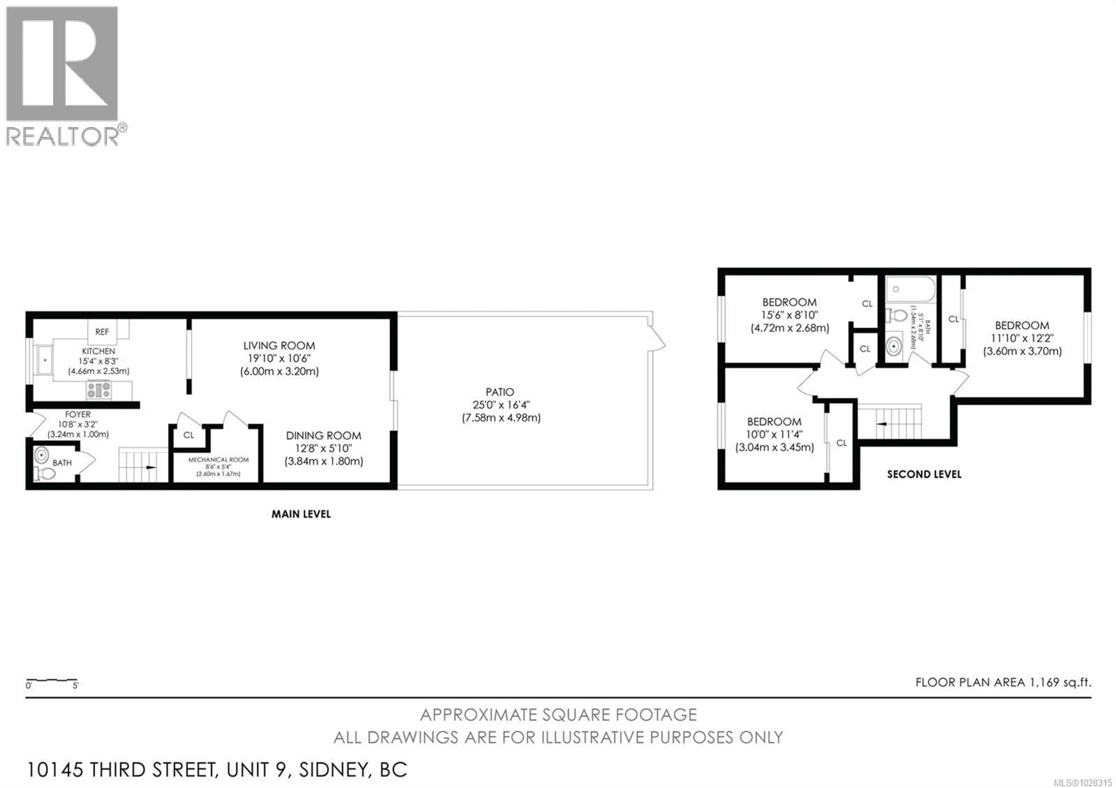 Floor plan for 9 - 10145 THIRD STREET, Sidney British Columbia V8L3B5