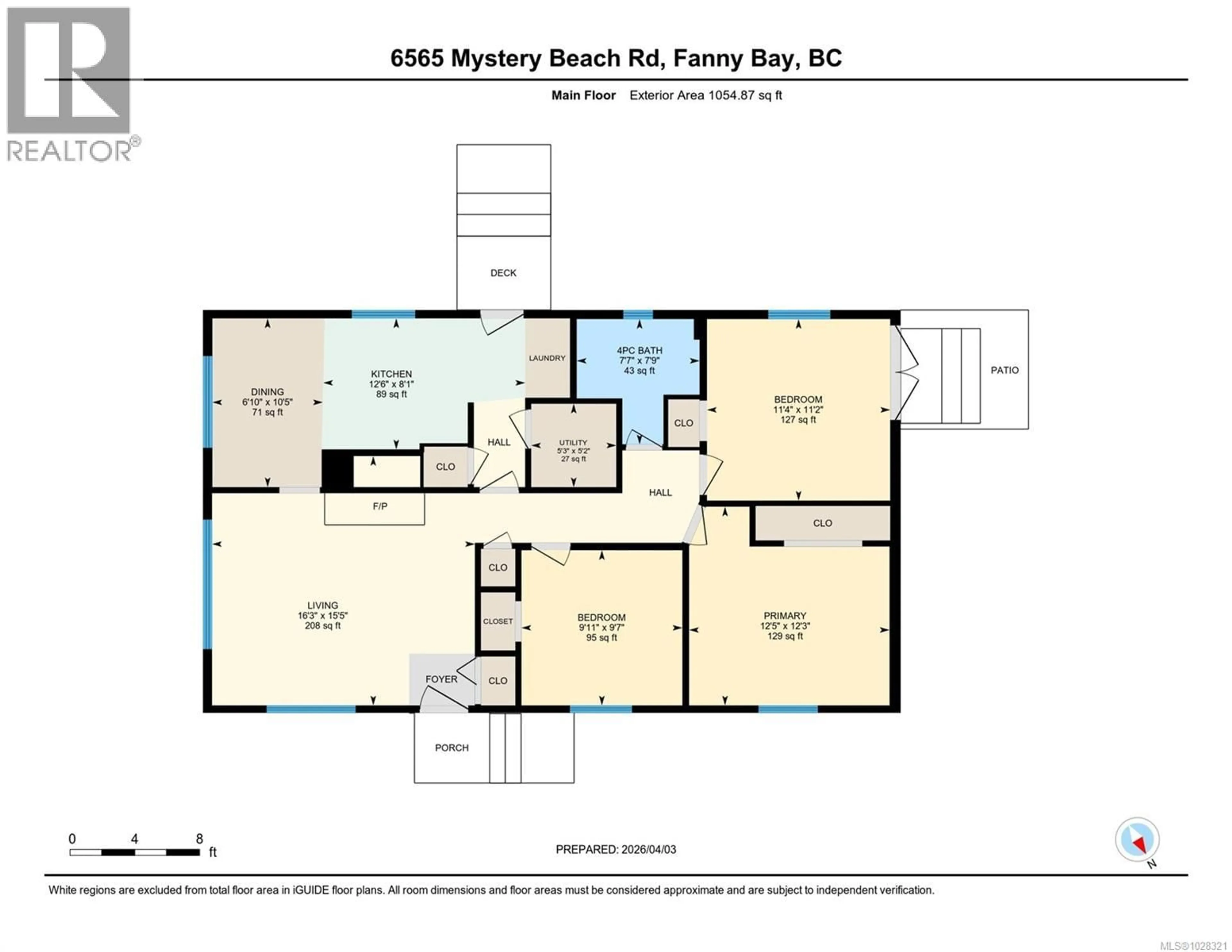 Floor plan for 6565 MYSTERY BEACH ROAD, Fanny Bay British Columbia V0R1W0
