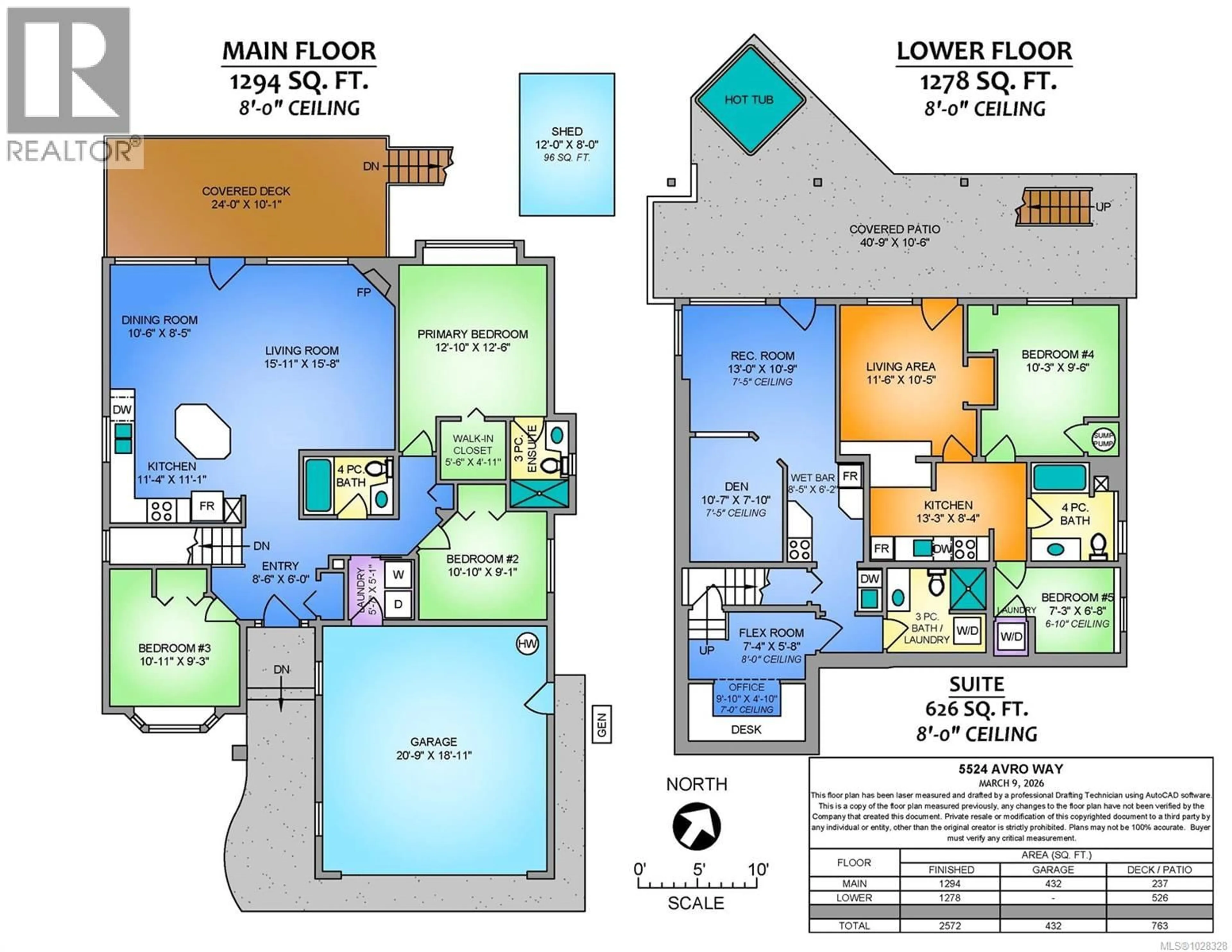 Floor plan for 5524 AVRO WAY, Nanaimo British Columbia V9T4Z3