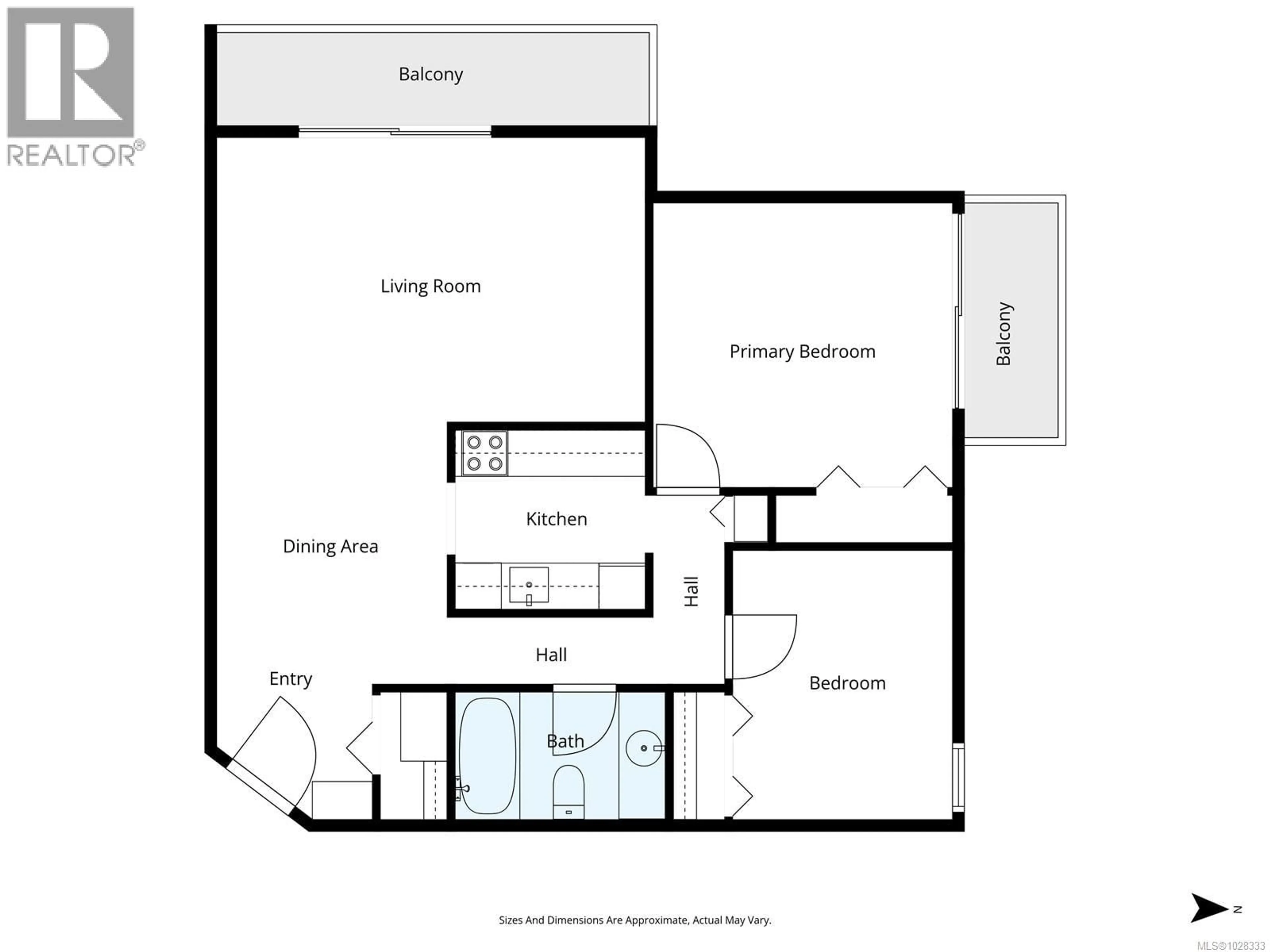 Floor plan for 416 - 550 BRADLEY STREET, Nanaimo British Columbia V9S1C1
