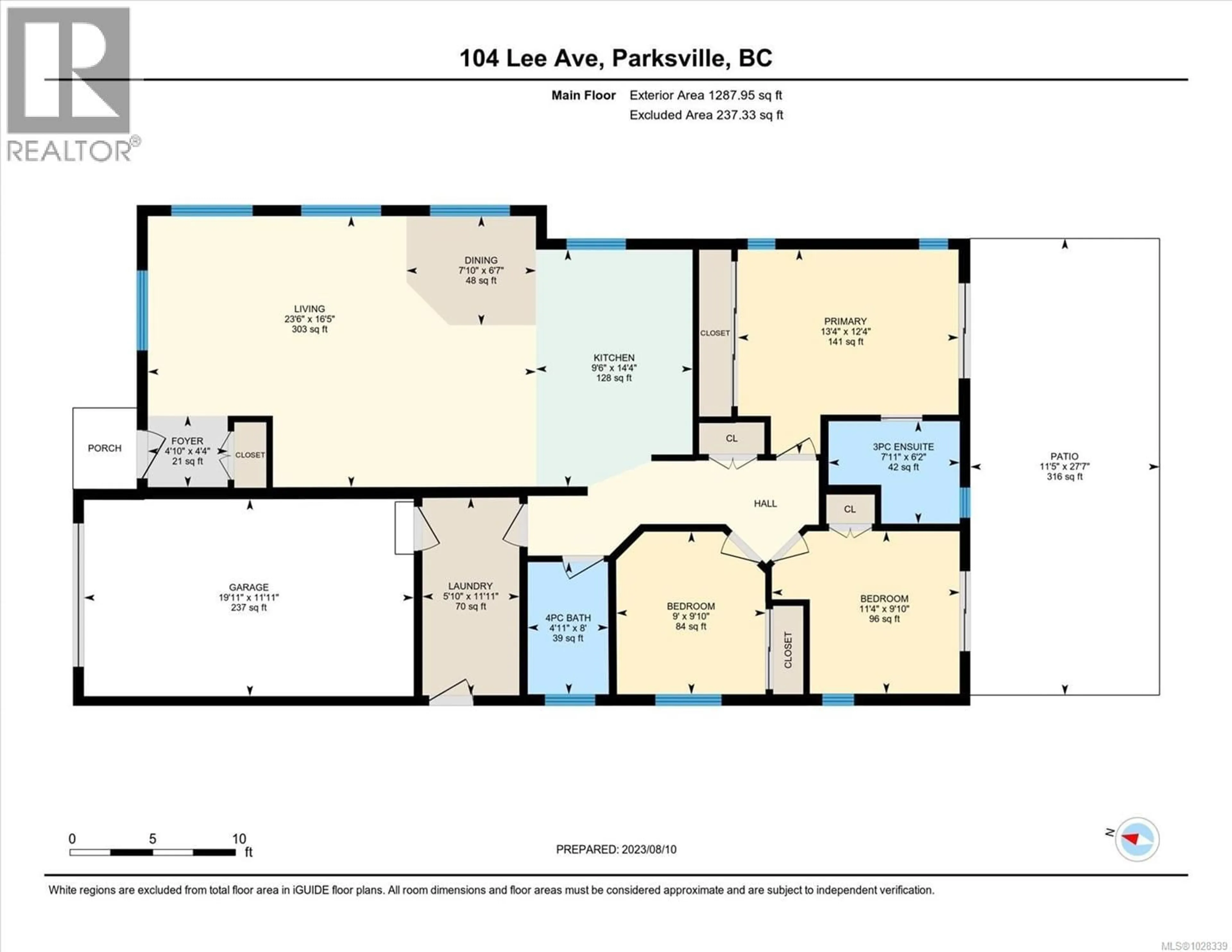 Floor plan for 104 LEE AVENUE, Parksville British Columbia V9P1L9