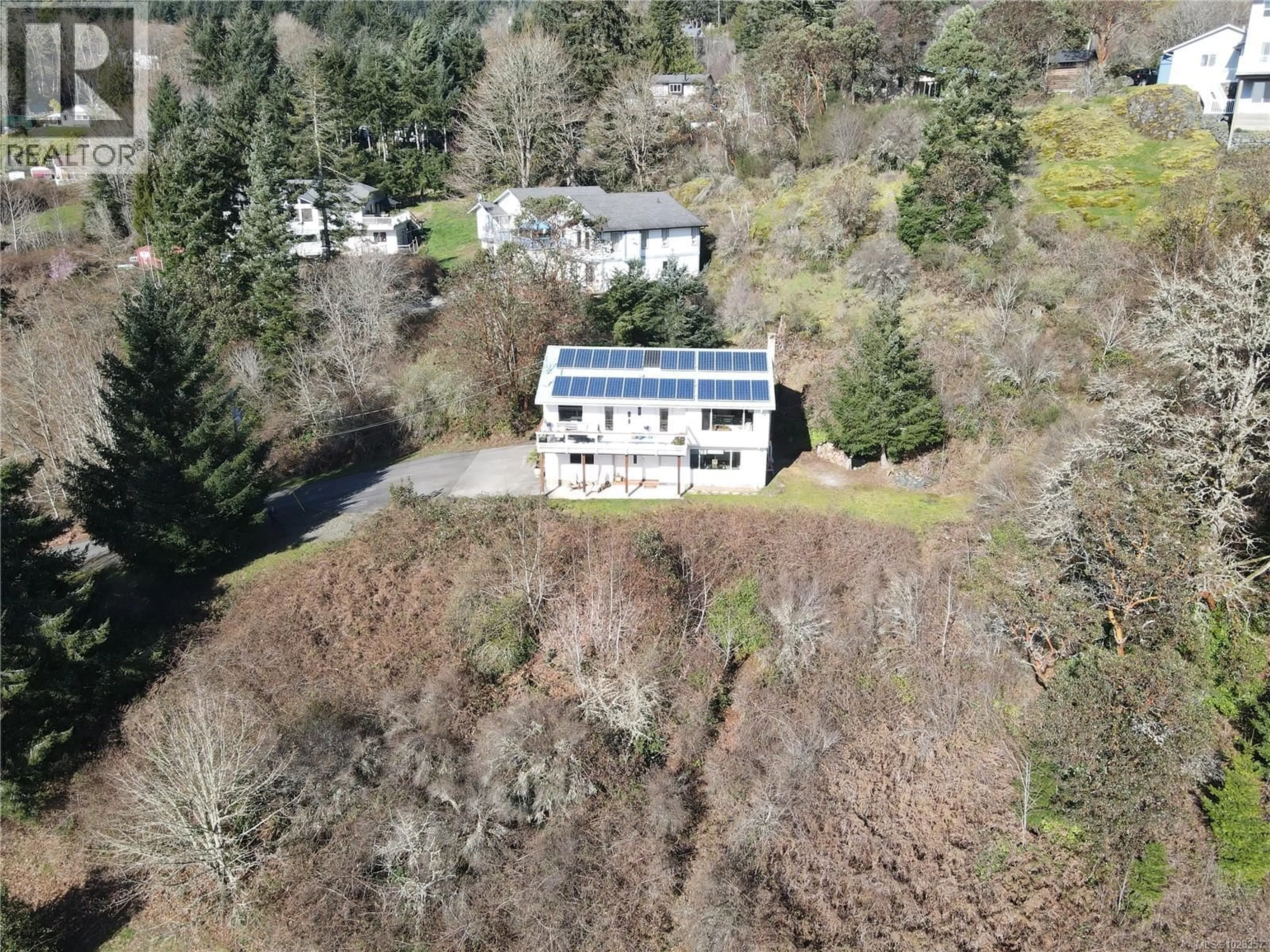 A pic from outside/outdoor area/front of a property/back of a property/a pic from drone, building for 2065 ARLEIGH PLACE, Sooke British Columbia V9Z0E6