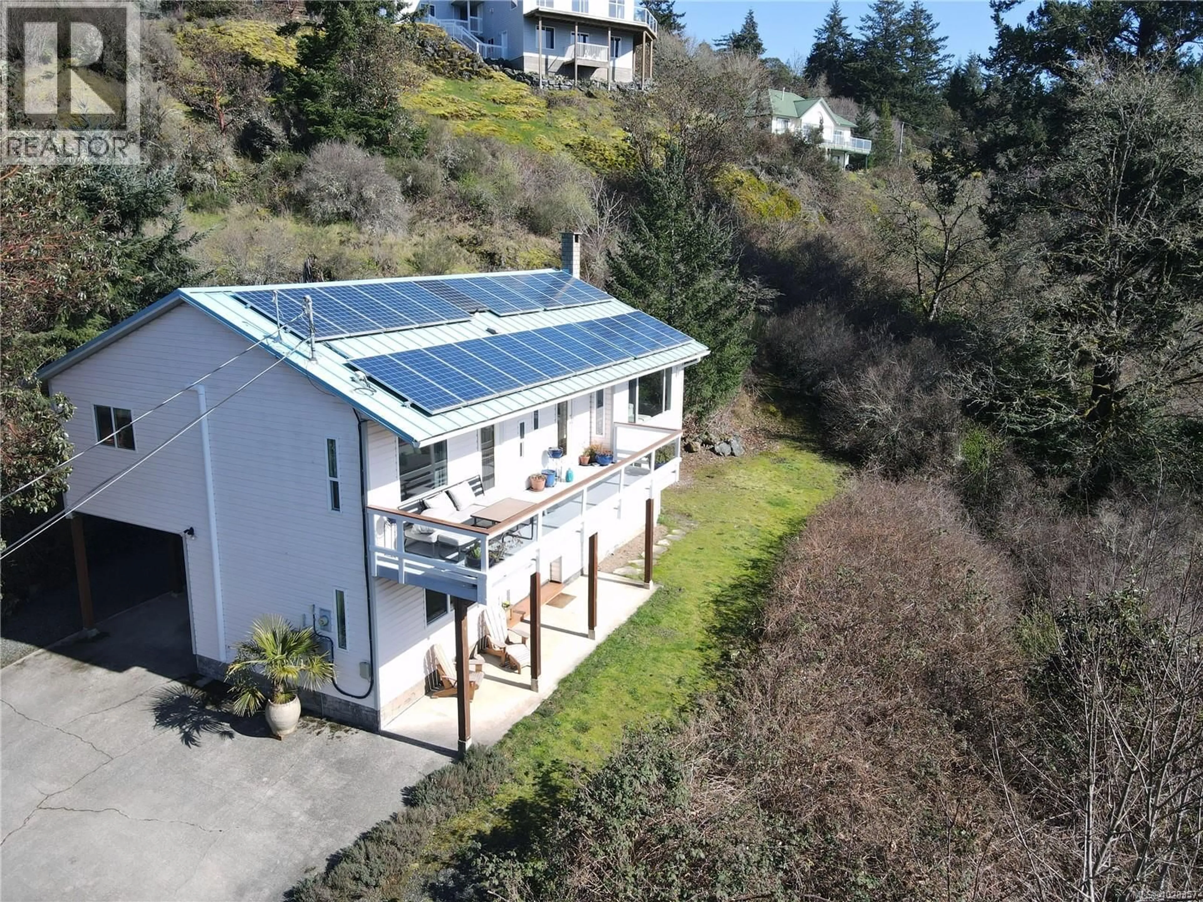 A pic from outside/outdoor area/front of a property/back of a property/a pic from drone, unknown for 2065 ARLEIGH PLACE, Sooke British Columbia V9Z0E6