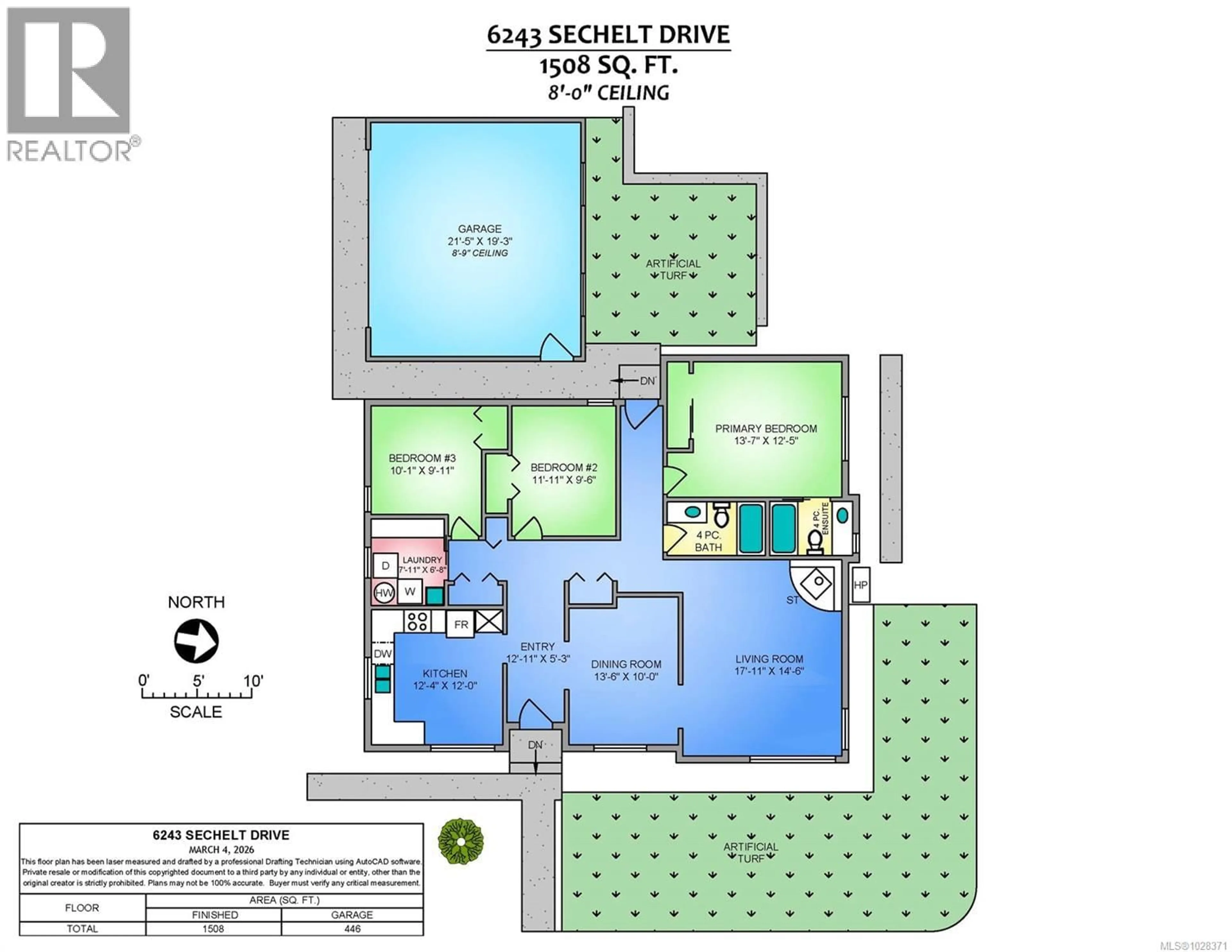 Floor plan for 6243 SECHELT DRIVE, Nanaimo British Columbia V9V1C6
