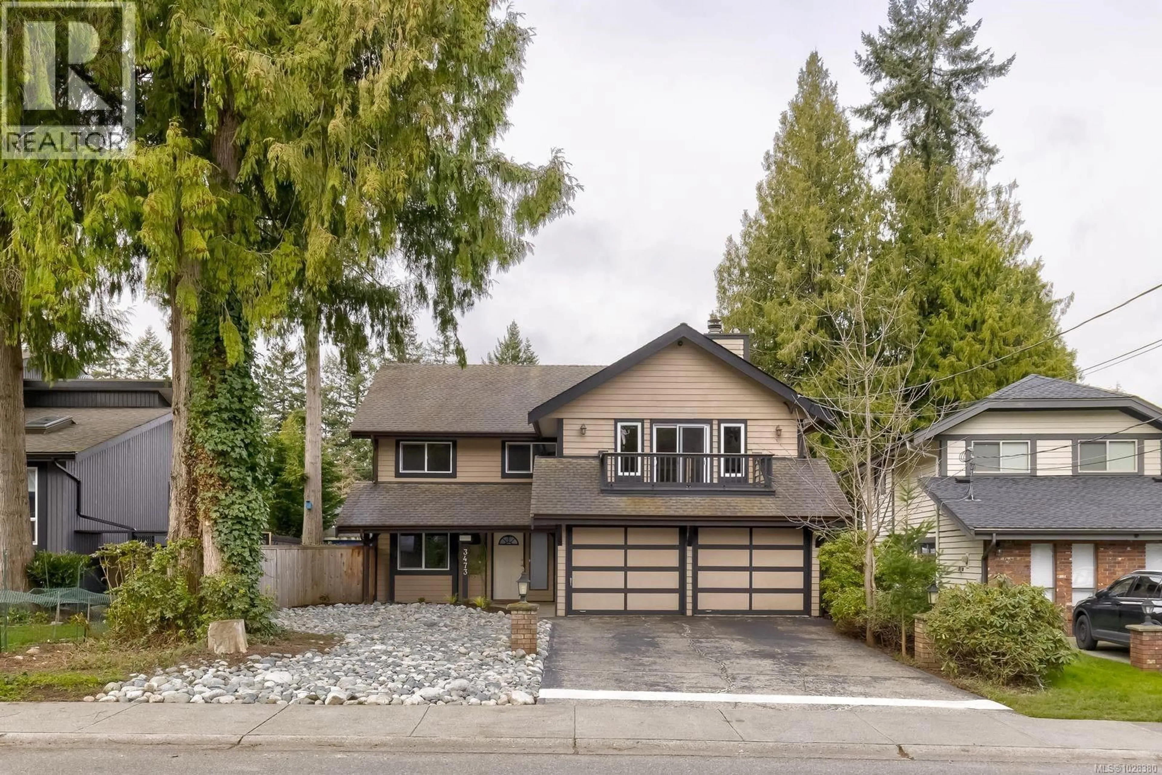 Home with brick exterior material, street for 3473 LITTLEFORD ROAD, Nanaimo British Columbia V9T4R4