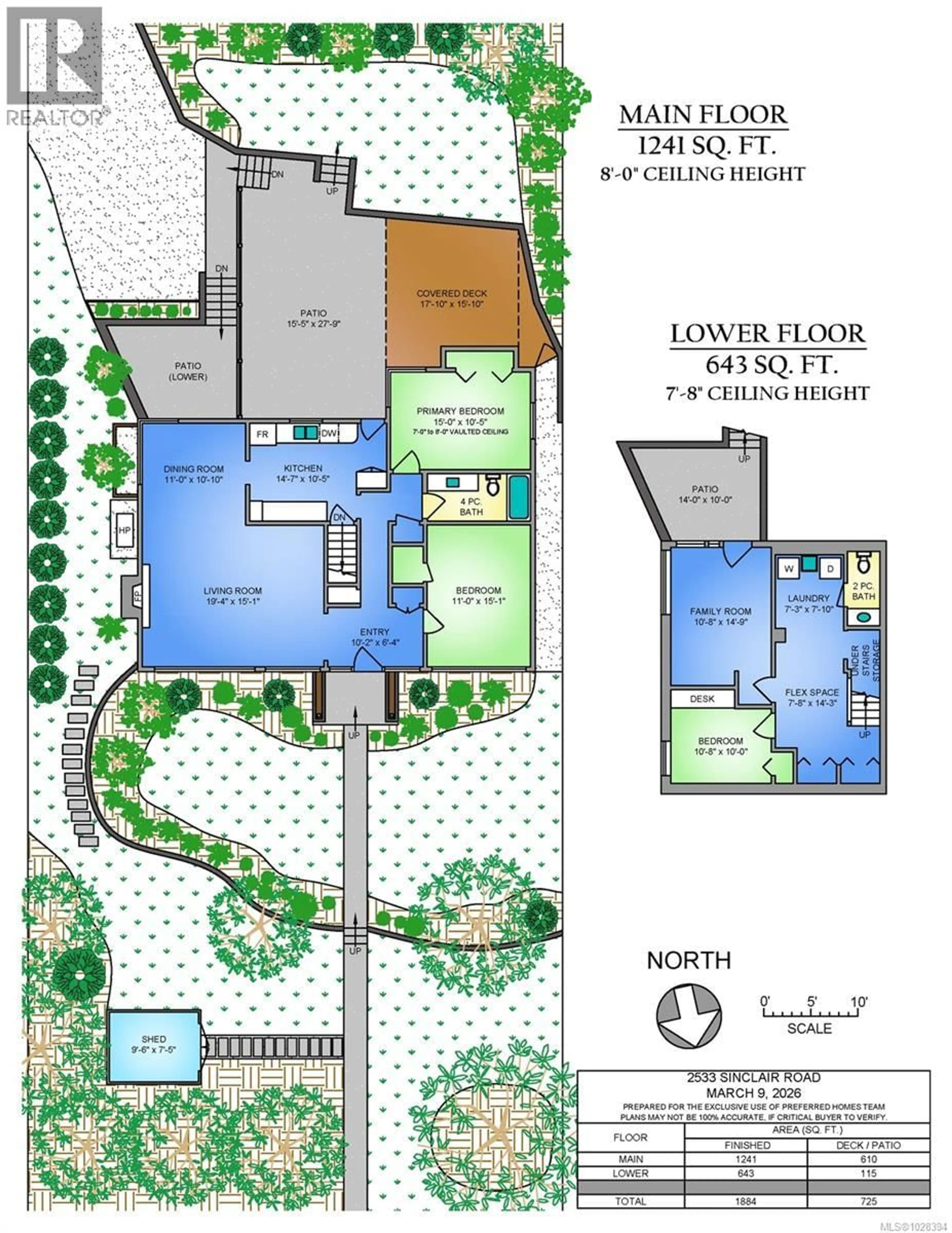 Floor plan for 2533 SINCLAIR ROAD, Saanich British Columbia V8N1P7