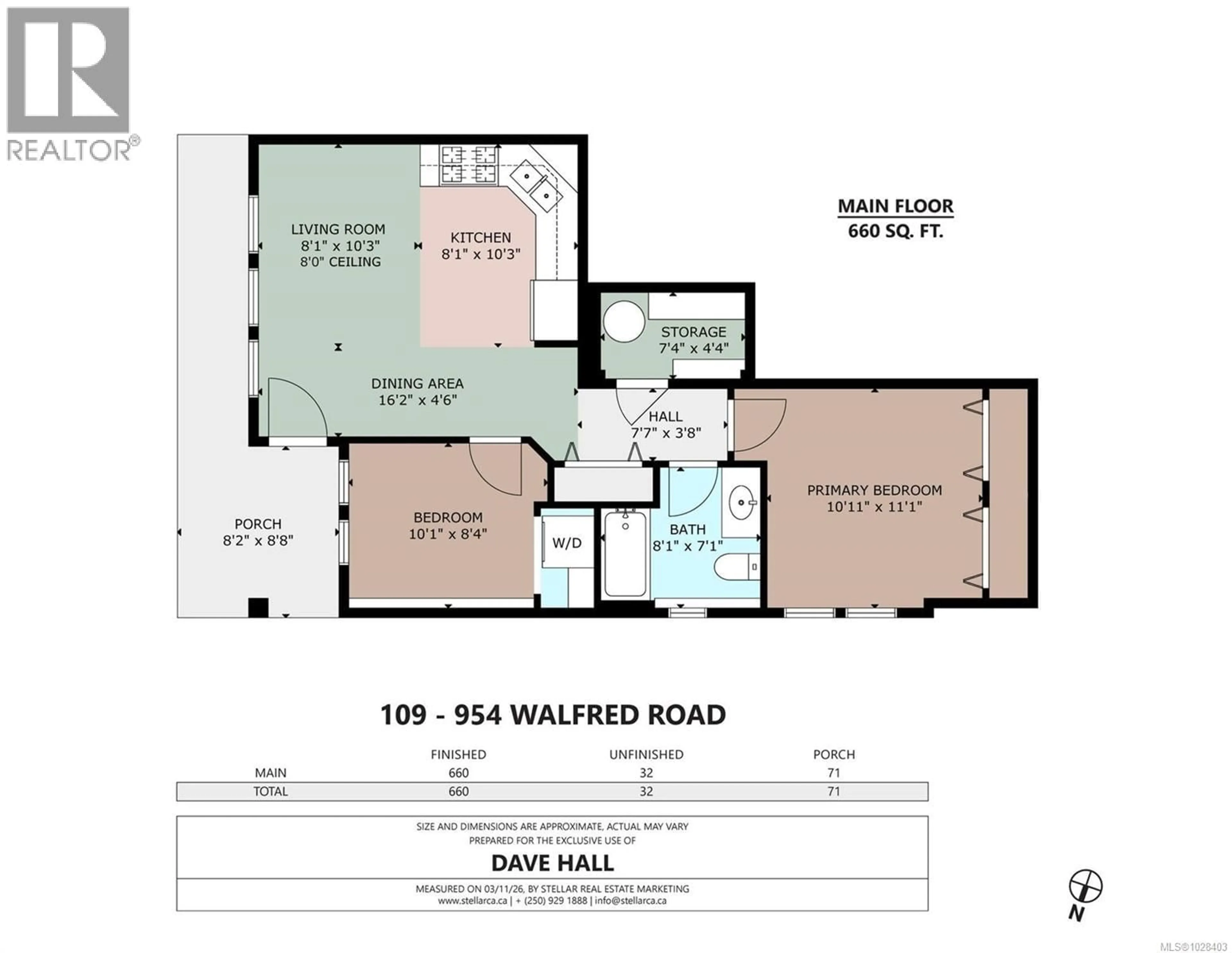 Floor plan for 109 - 954 WALFRED ROAD, Langford British Columbia V9C0E2