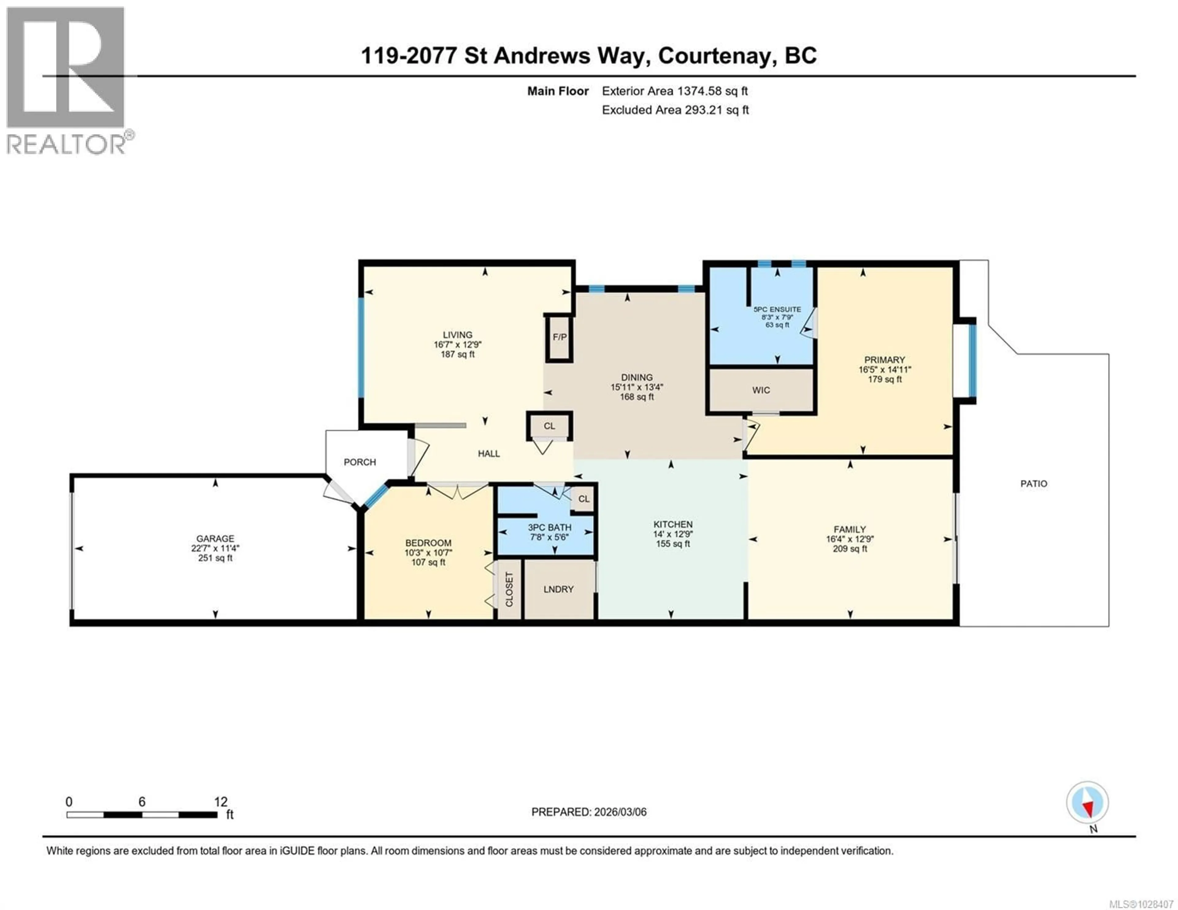Floor plan for 119 - 2077 ST. ANDREWS WAY, Courtenay British Columbia V9N9V5
