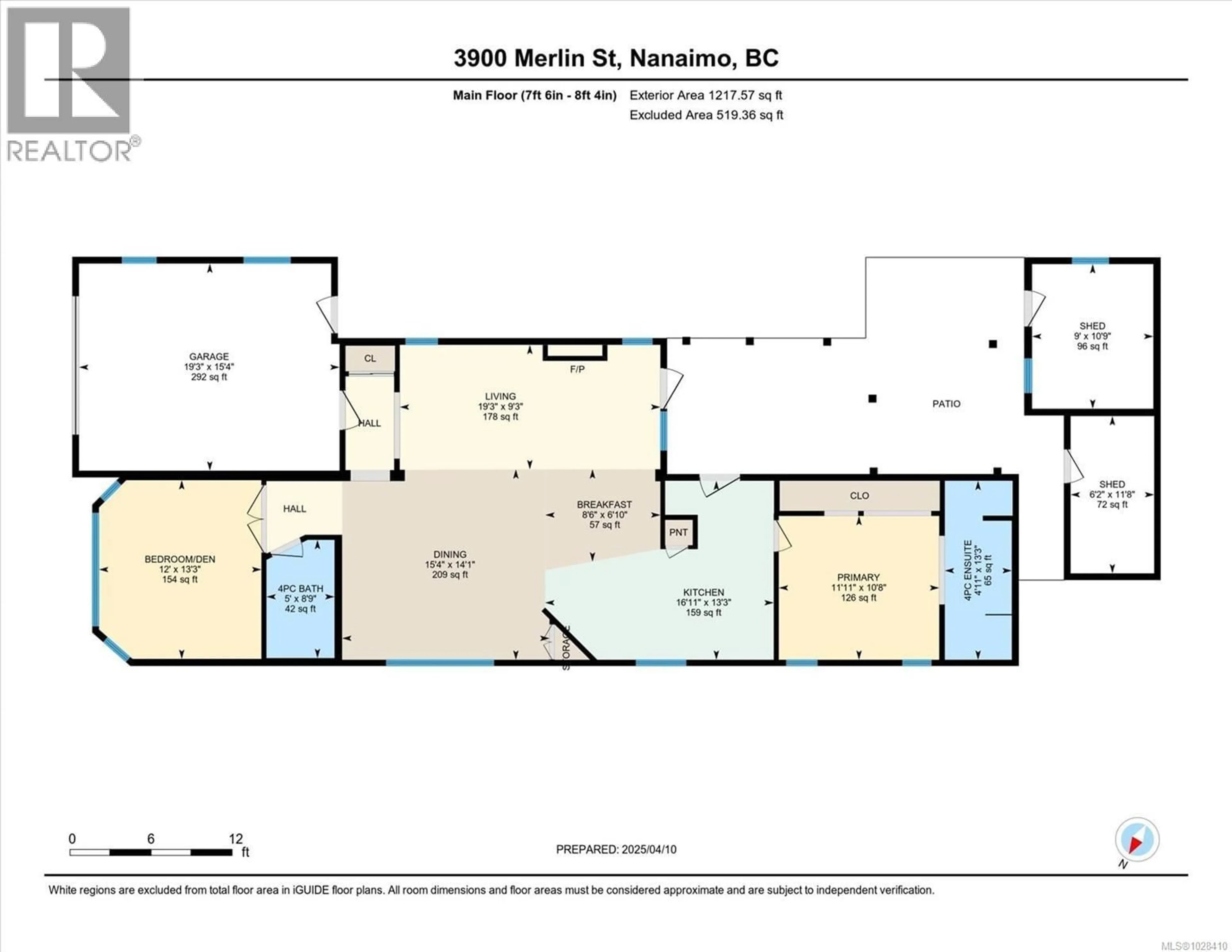 Floor plan for 3900 MERLIN STREET, Nanaimo British Columbia V9T6B9