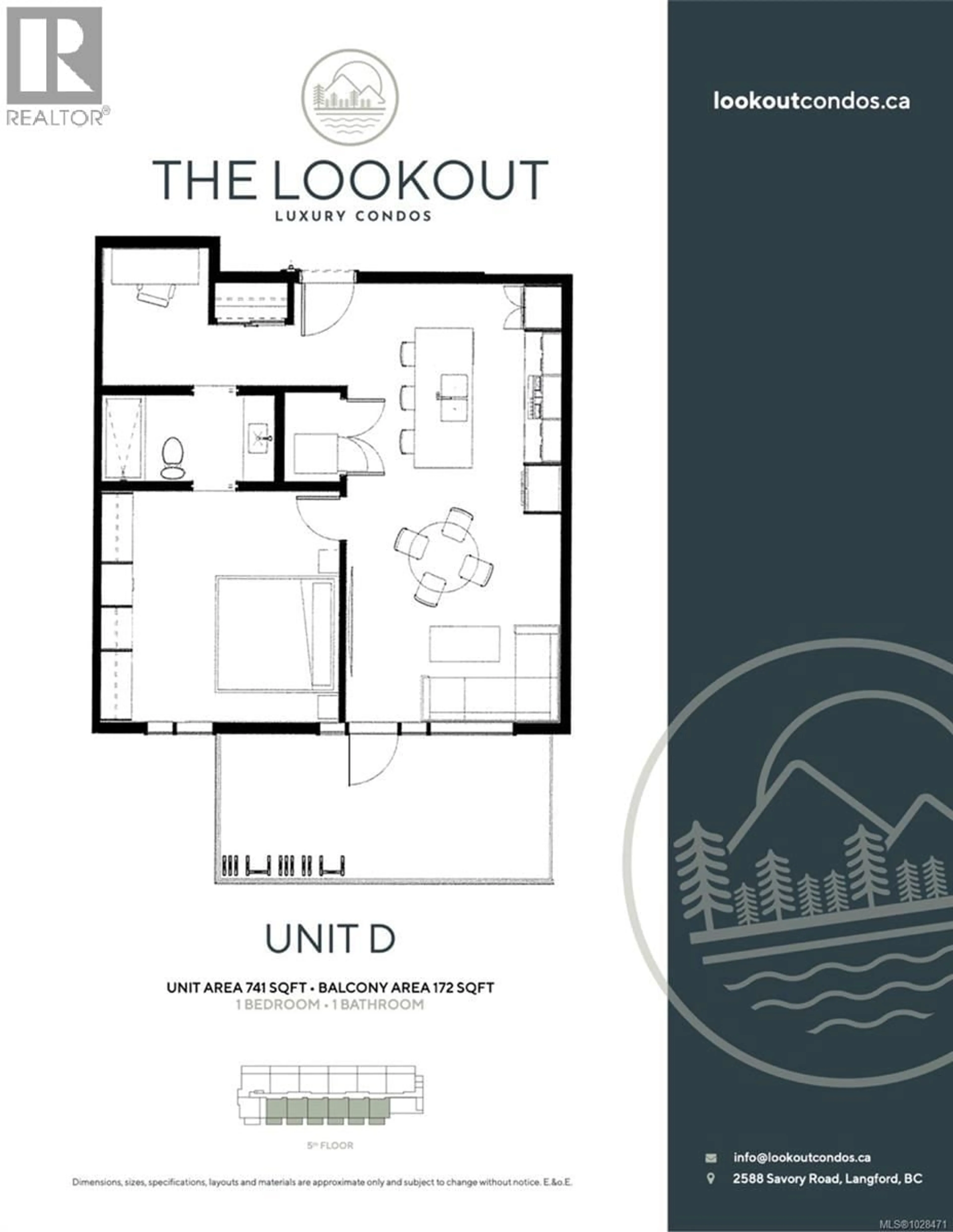 Floor plan for 503 - 2341 BEAR MOUNTAIN PARKWAY, Langford British Columbia V9B6V1