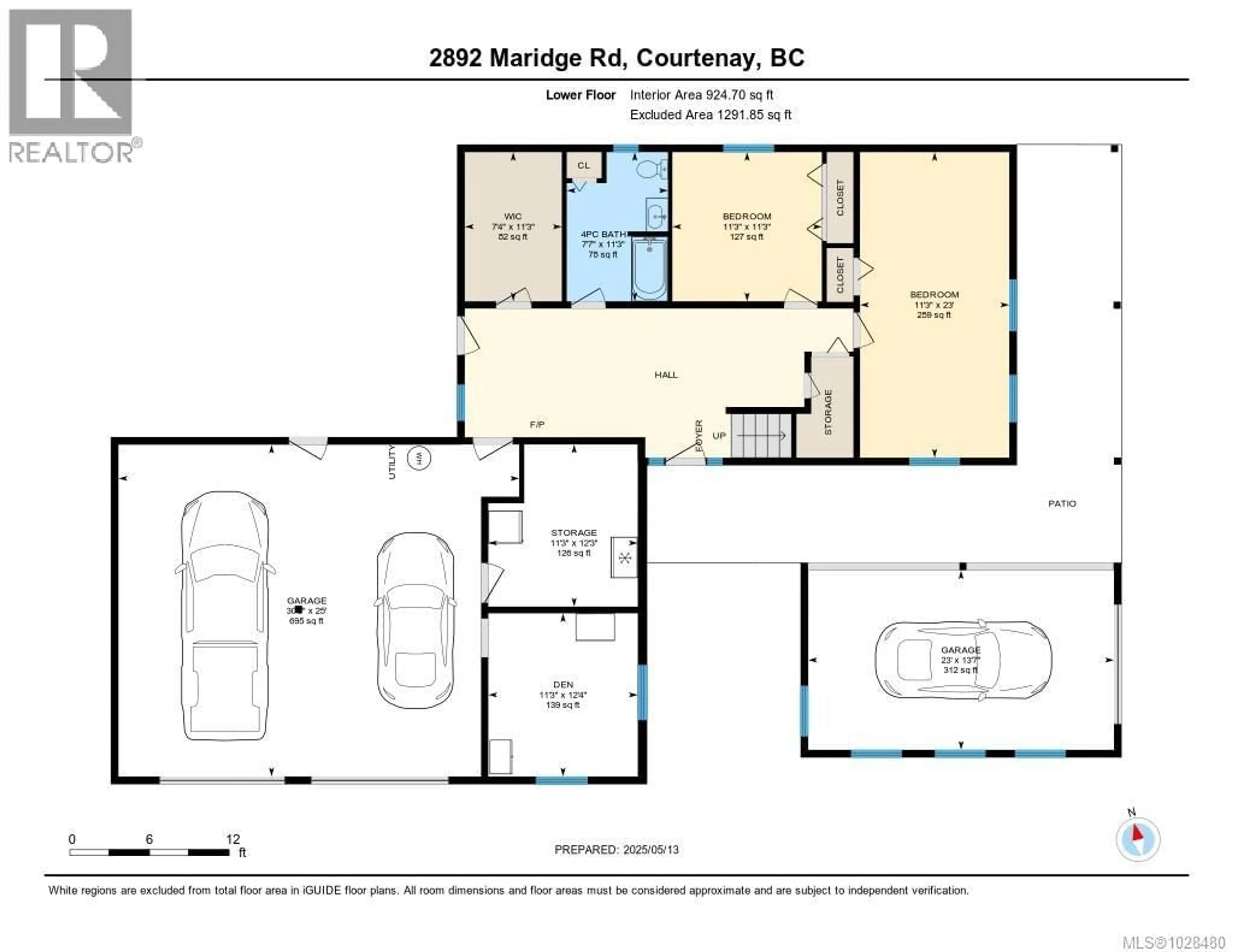 Floor plan for 2892 MARIDGE ROAD, Courtenay British Columbia V9J1M9