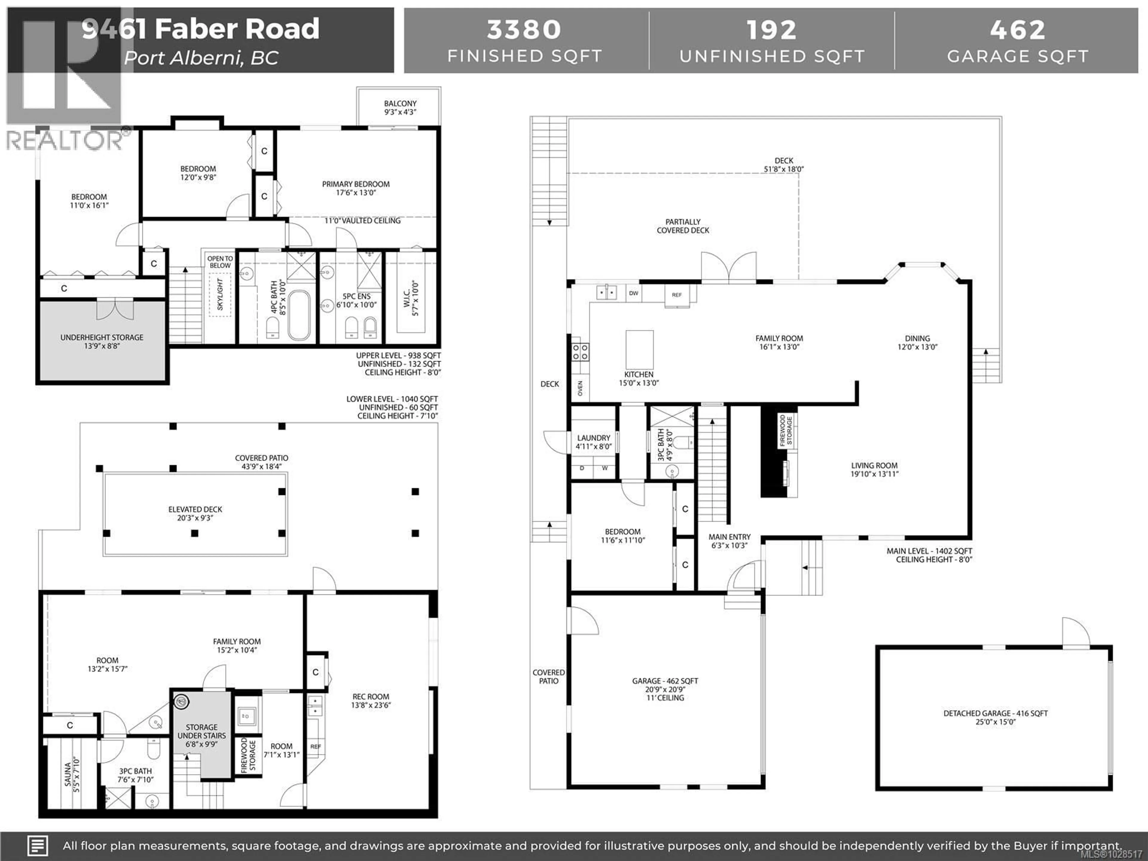 Floor plan for 9461 FABER ROAD, Port Alberni British Columbia V9Y9C4