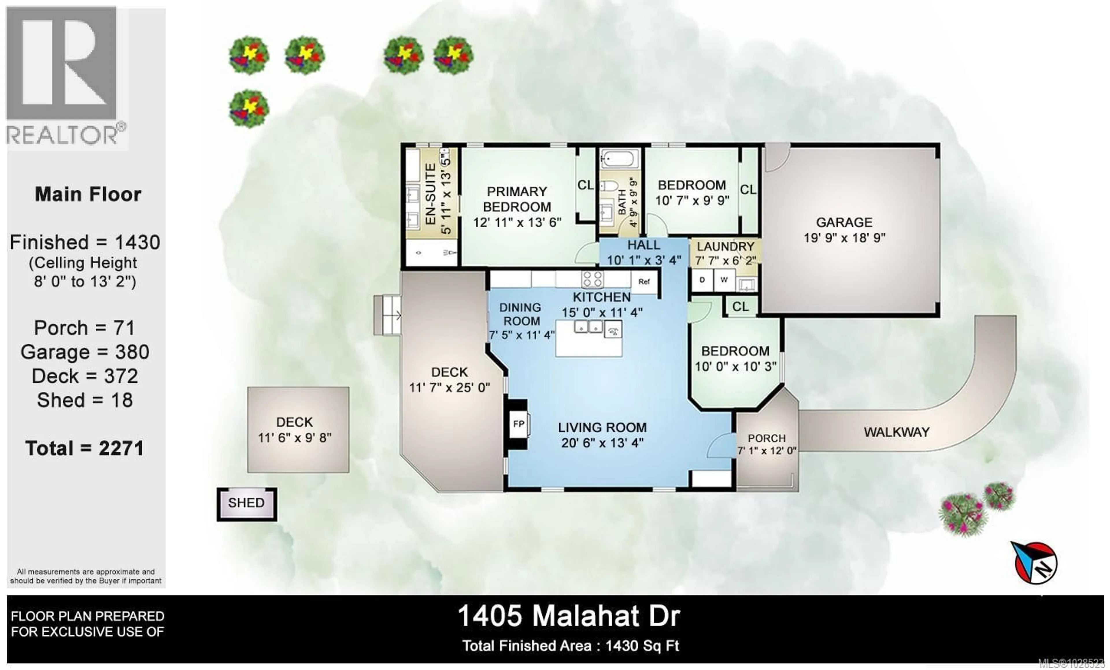 Floor plan for 1405 MALAHAT DRIVE, Courtenay British Columbia V9N8H3
