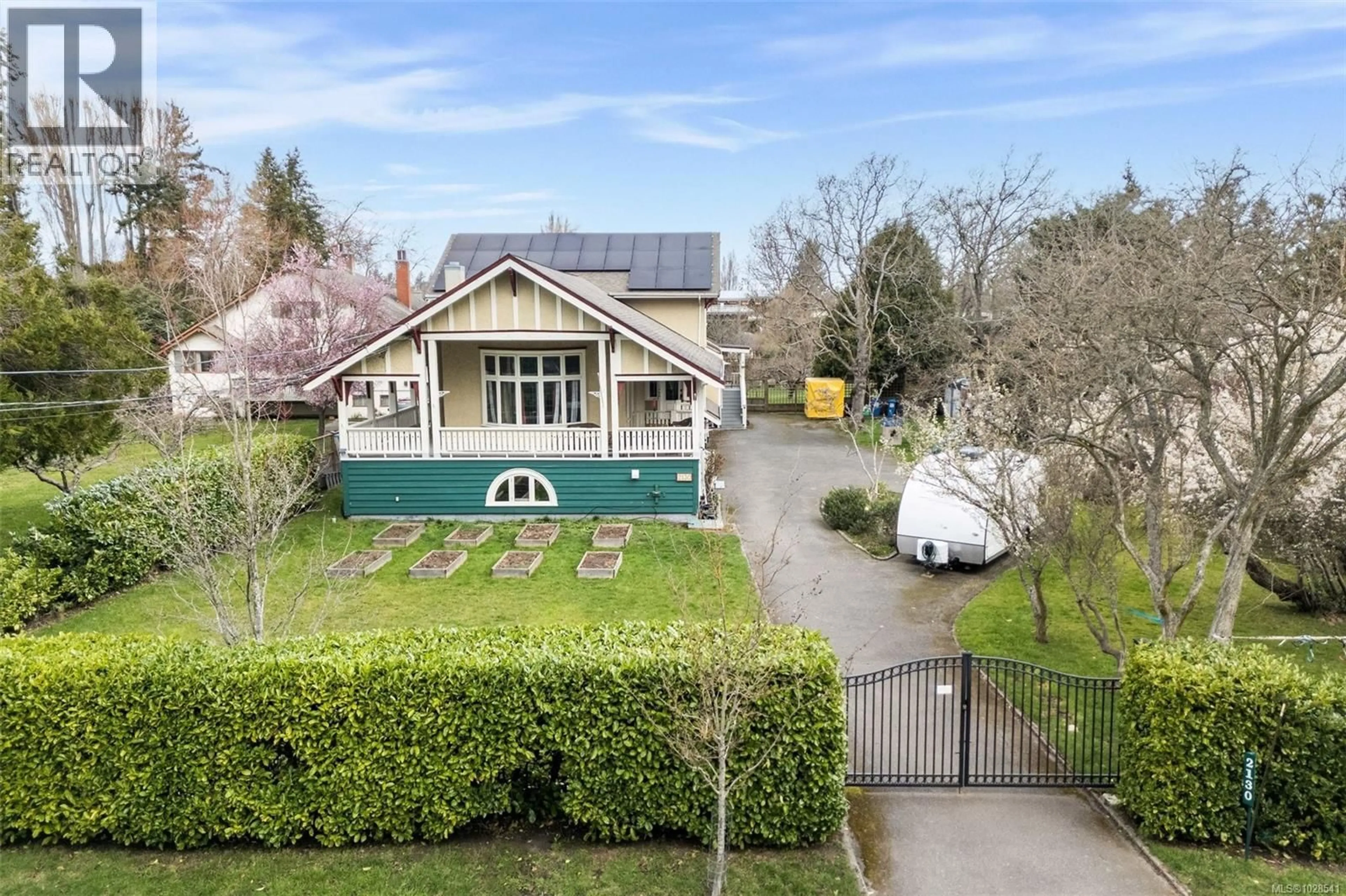 A pic from outside/outdoor area/front of a property/back of a property/a pic from drone, street for 2130 CENTRAL AVENUE, Oak Bay British Columbia V8S2R3