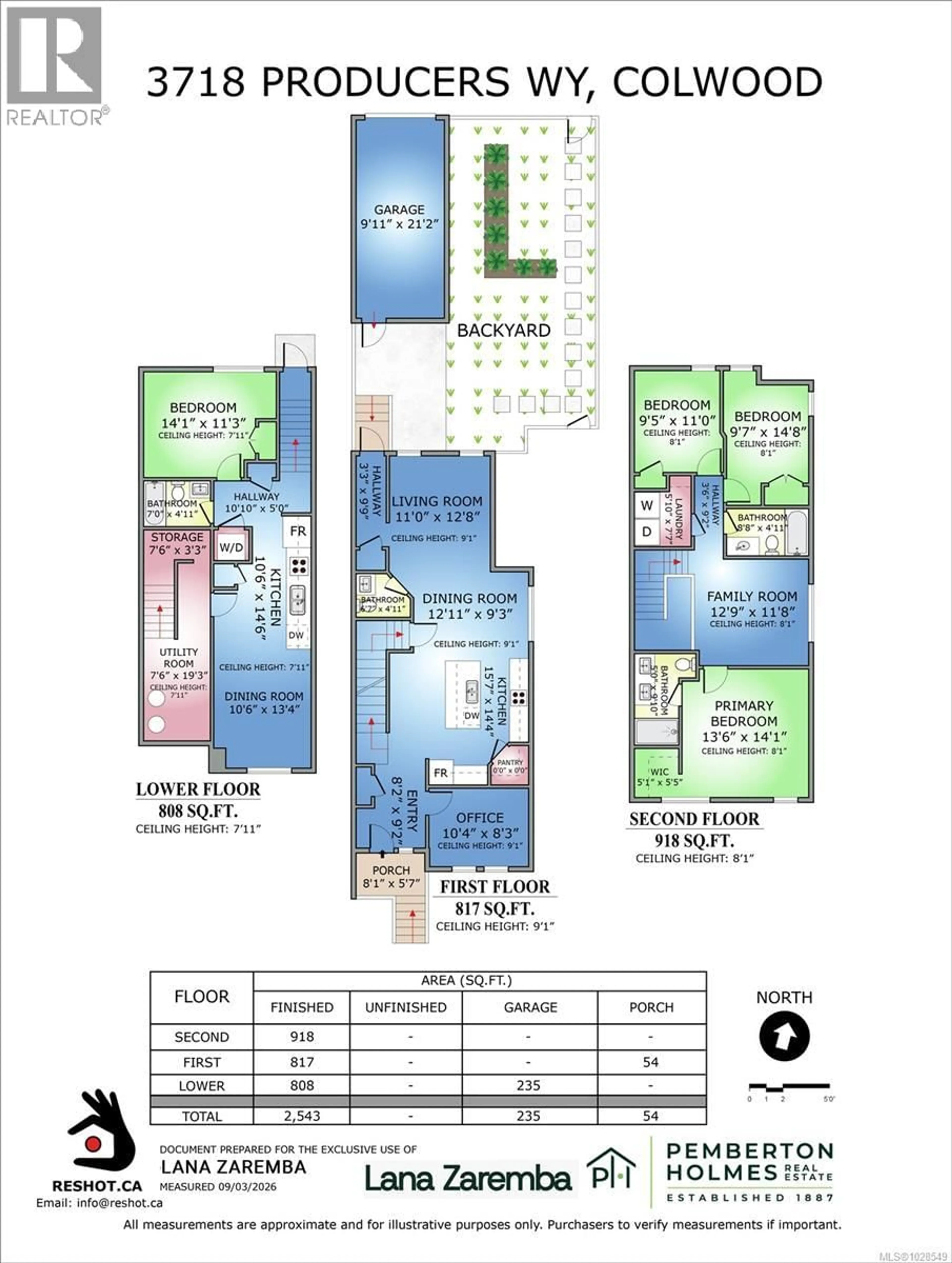 Floor plan for 3718 PRODUCERS WAY, Colwood British Columbia V9C0T2