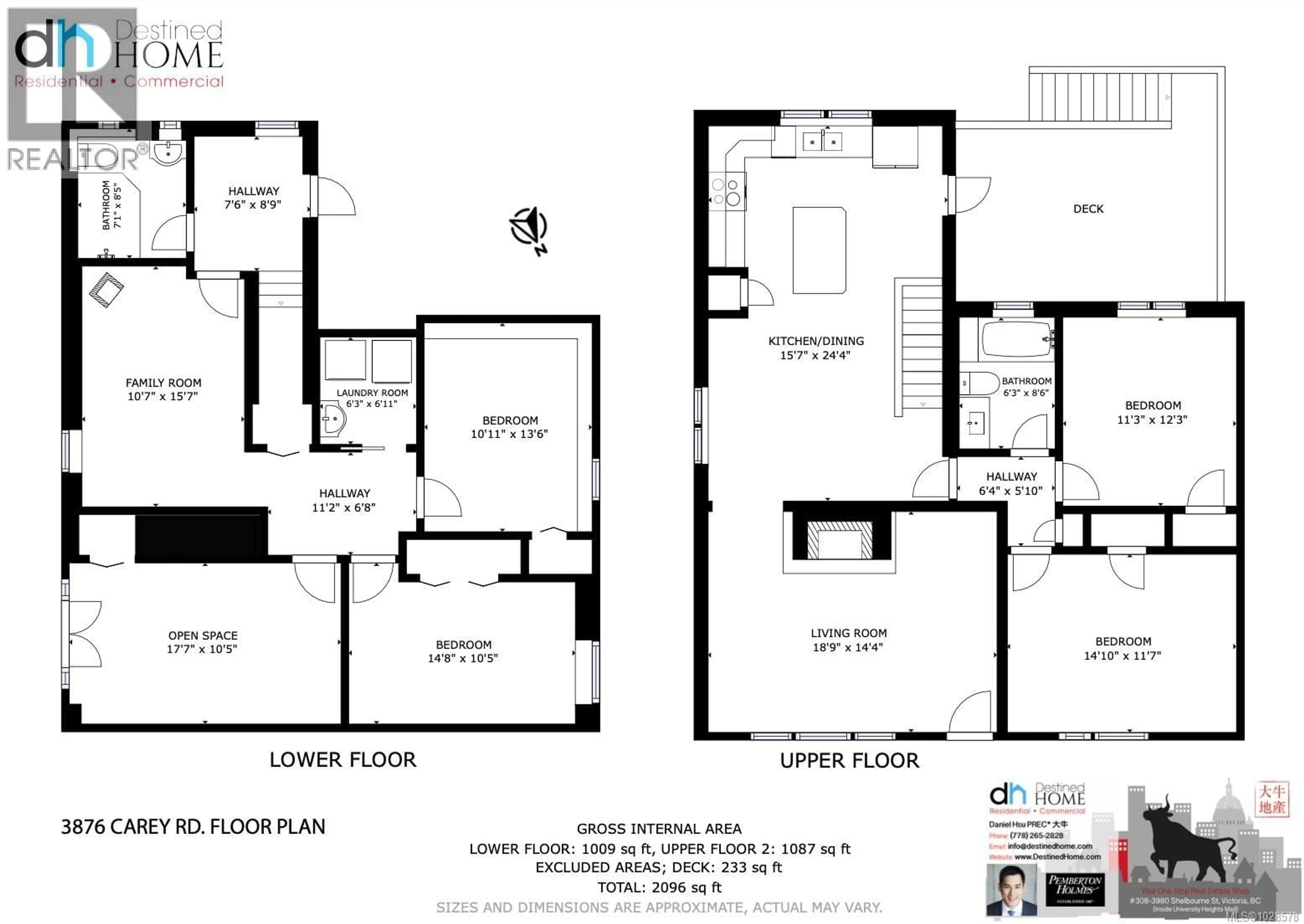 Floor plan for 3876 CAREY ROAD, Saanich British Columbia V8Z4C8