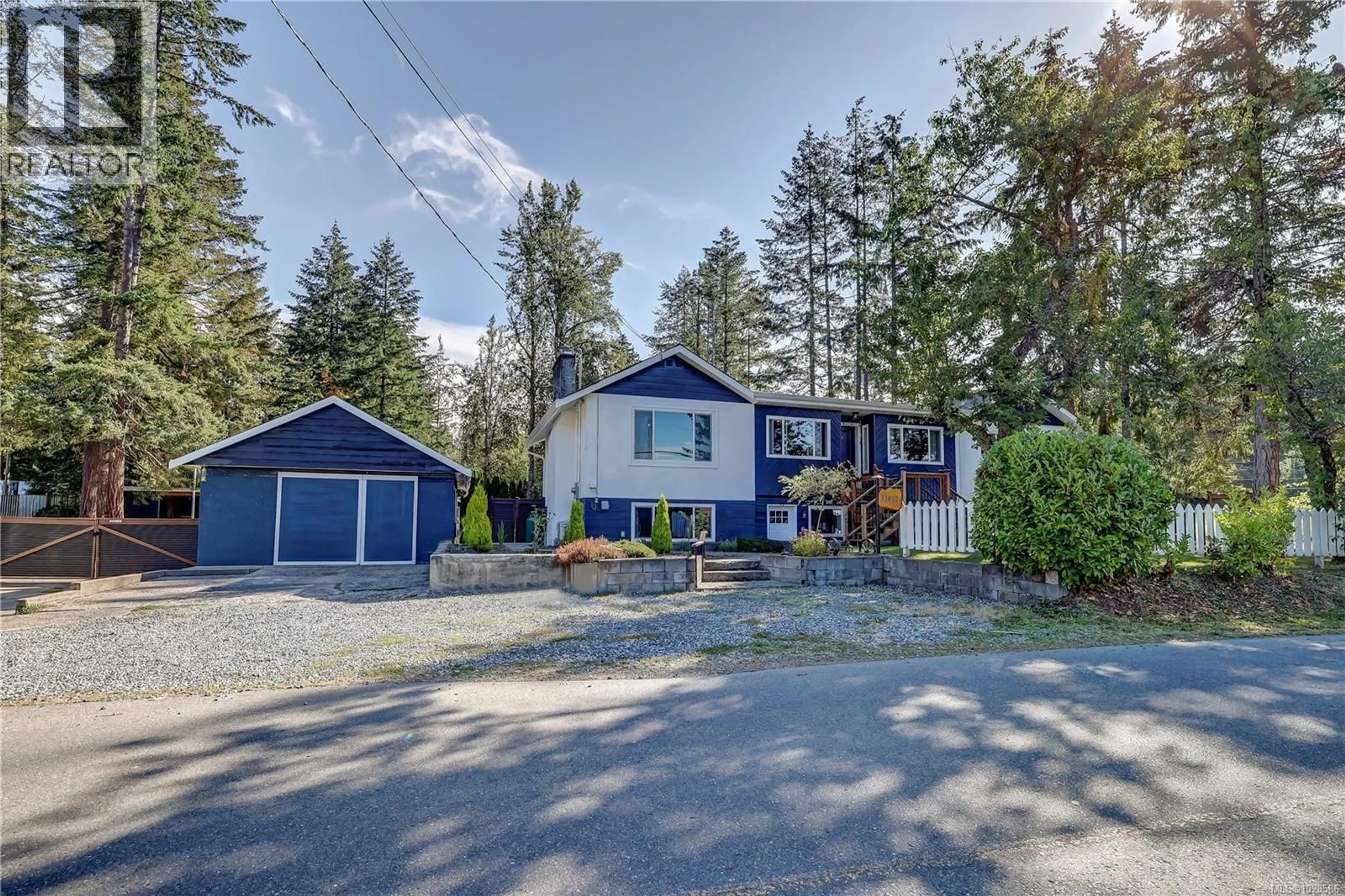 A pic from outside/outdoor area/front of a property/back of a property/a pic from drone, street for 13403 CODE ROAD, Ladysmith British Columbia V9G1H7