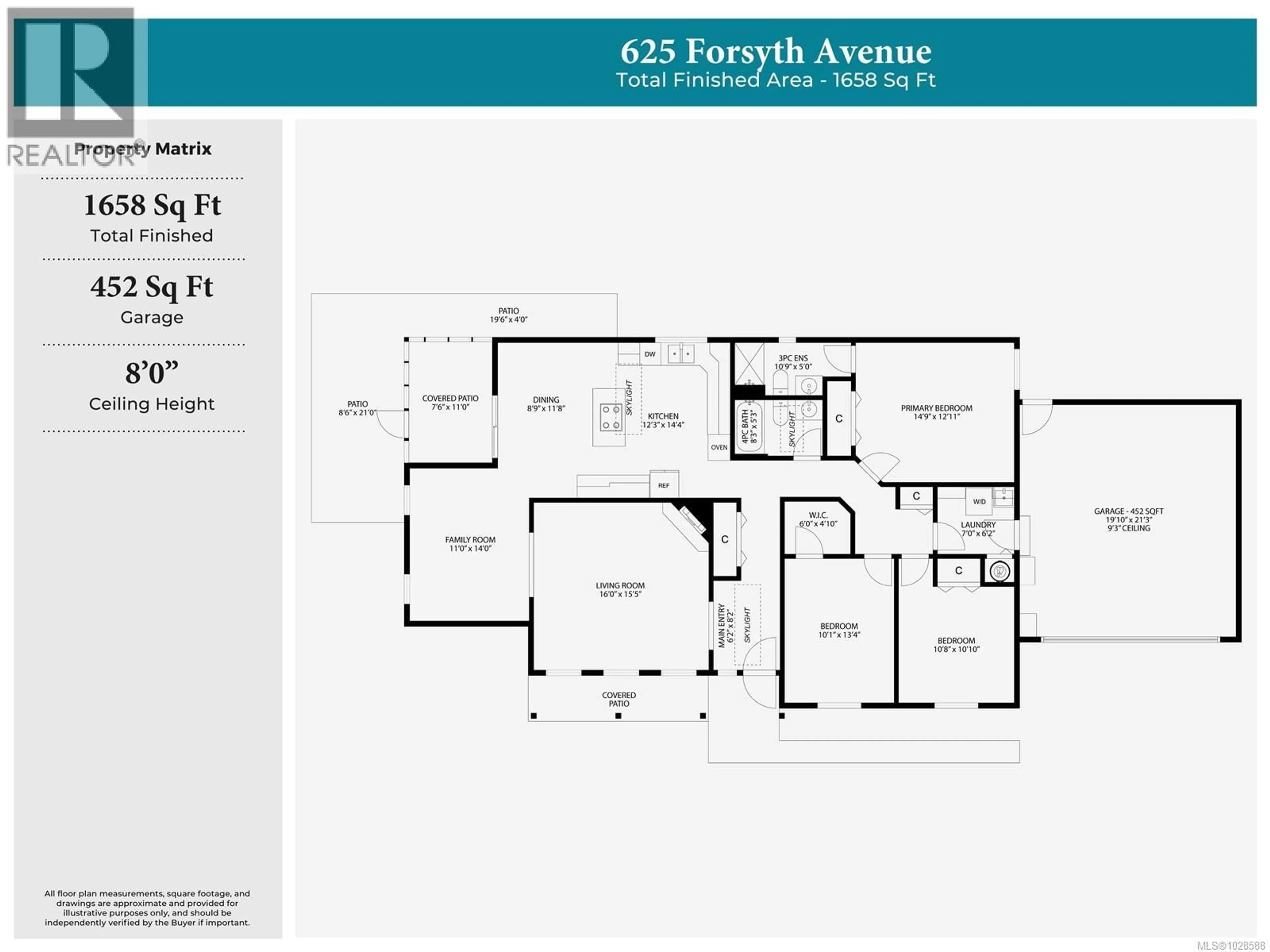 Floor plan for 625 FORSYTH AVENUE, Parksville British Columbia V9P1G9