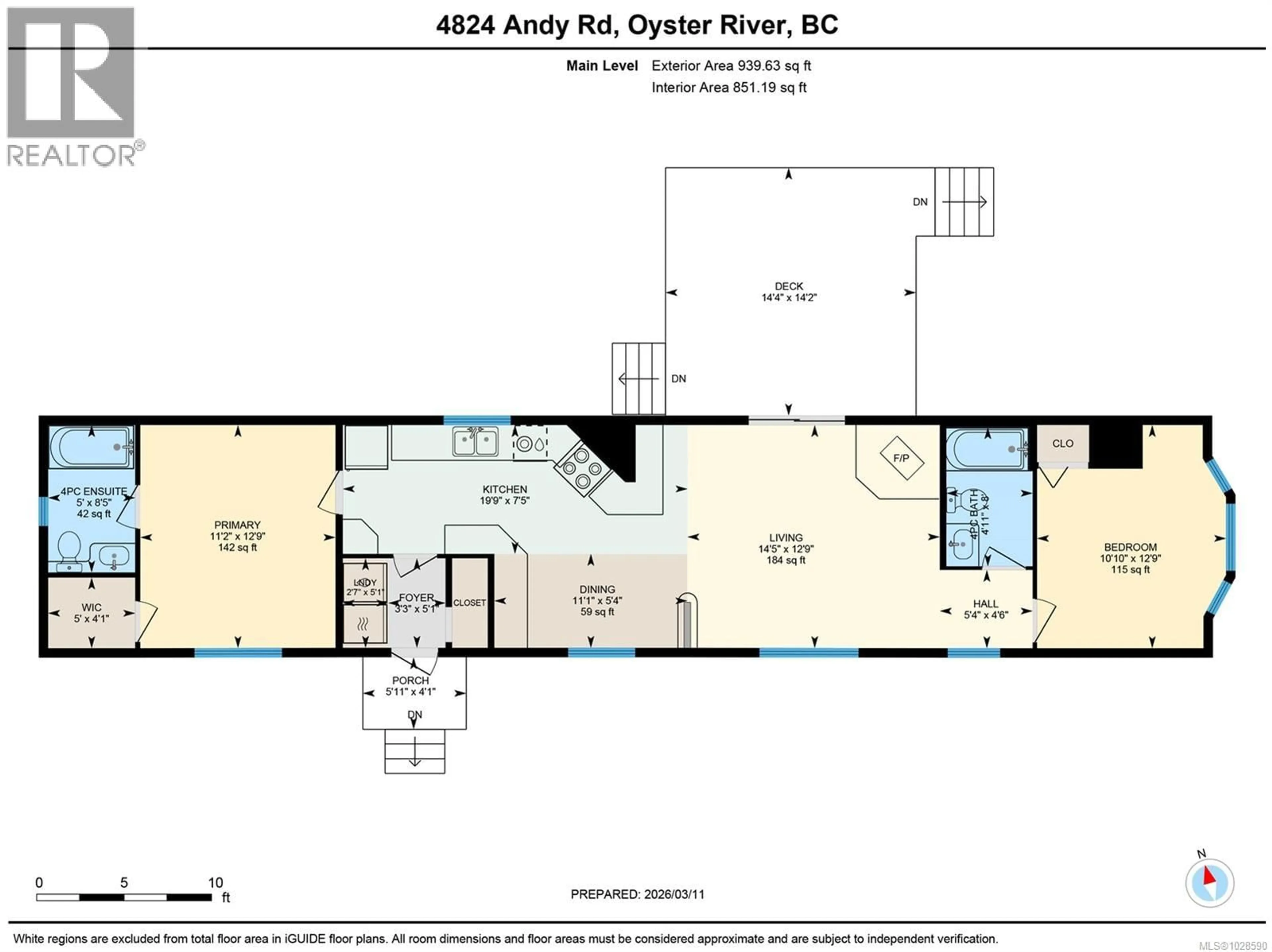 Floor plan for 4824 ANDY ROAD, Campbell River British Columbia V9H1C6