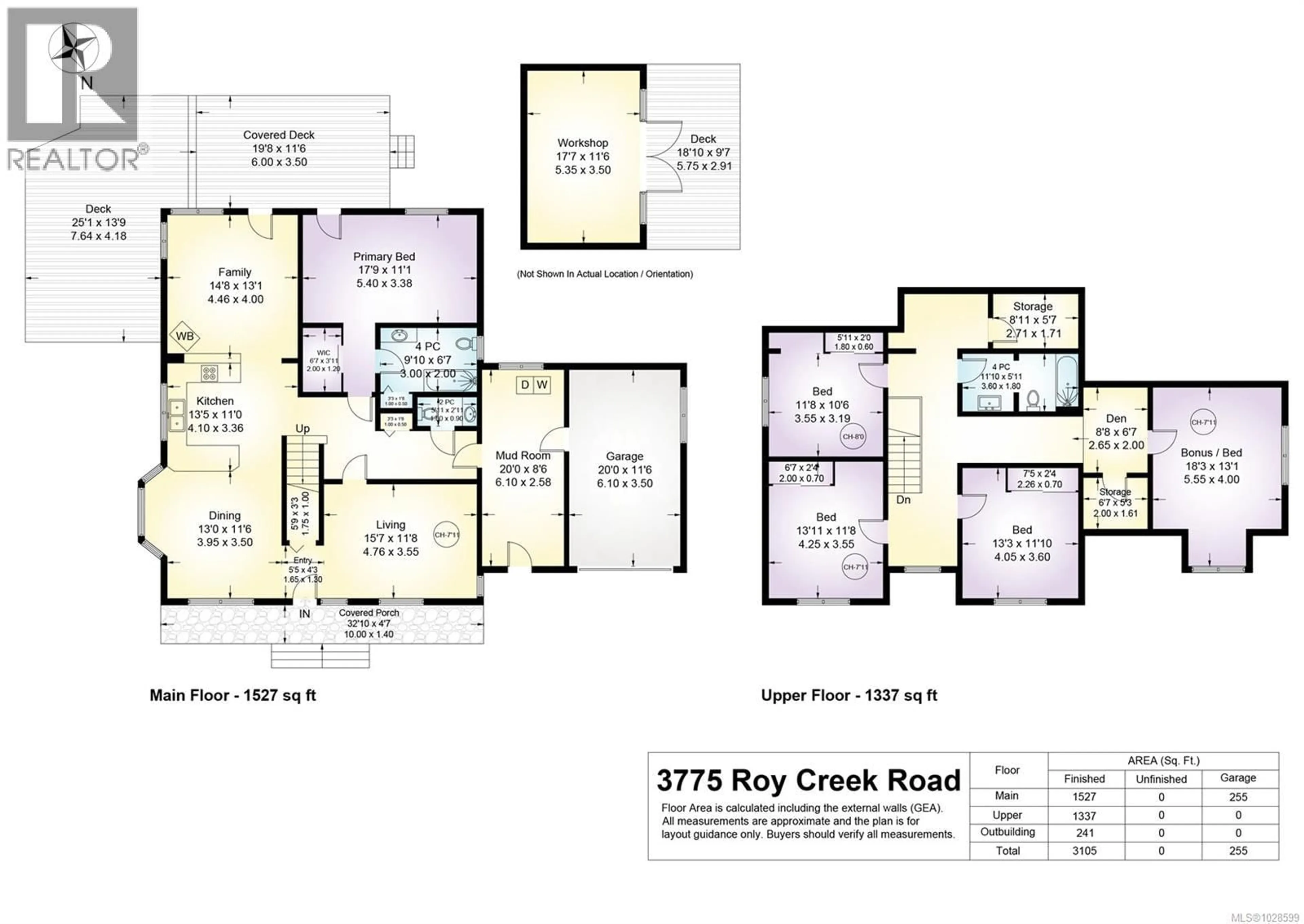Floor plan for 3775 ROY CREEK ROAD, Royston British Columbia V0R2V0