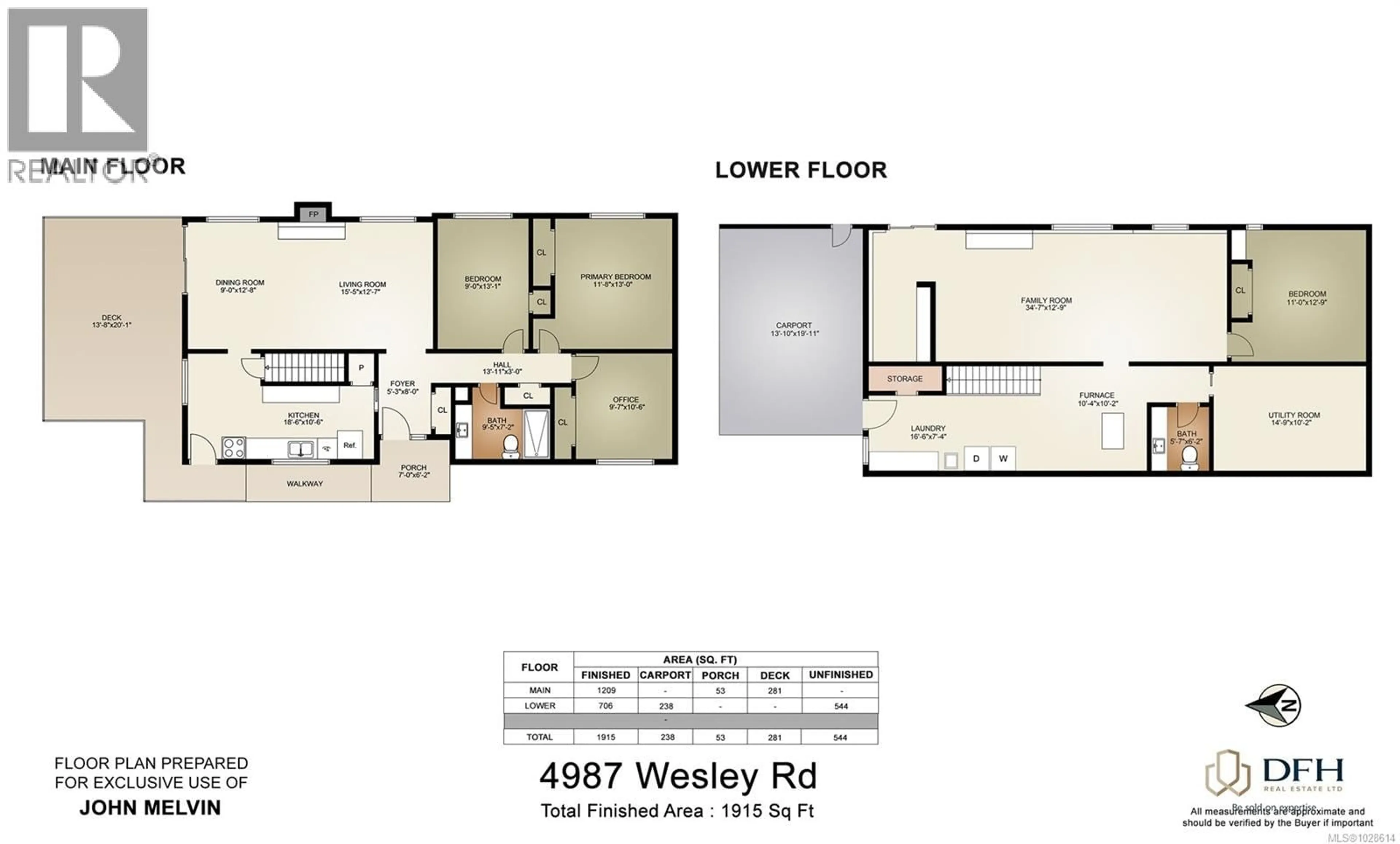Floor plan for 4987 WESLEY ROAD, Saanich British Columbia V8Y1Z1