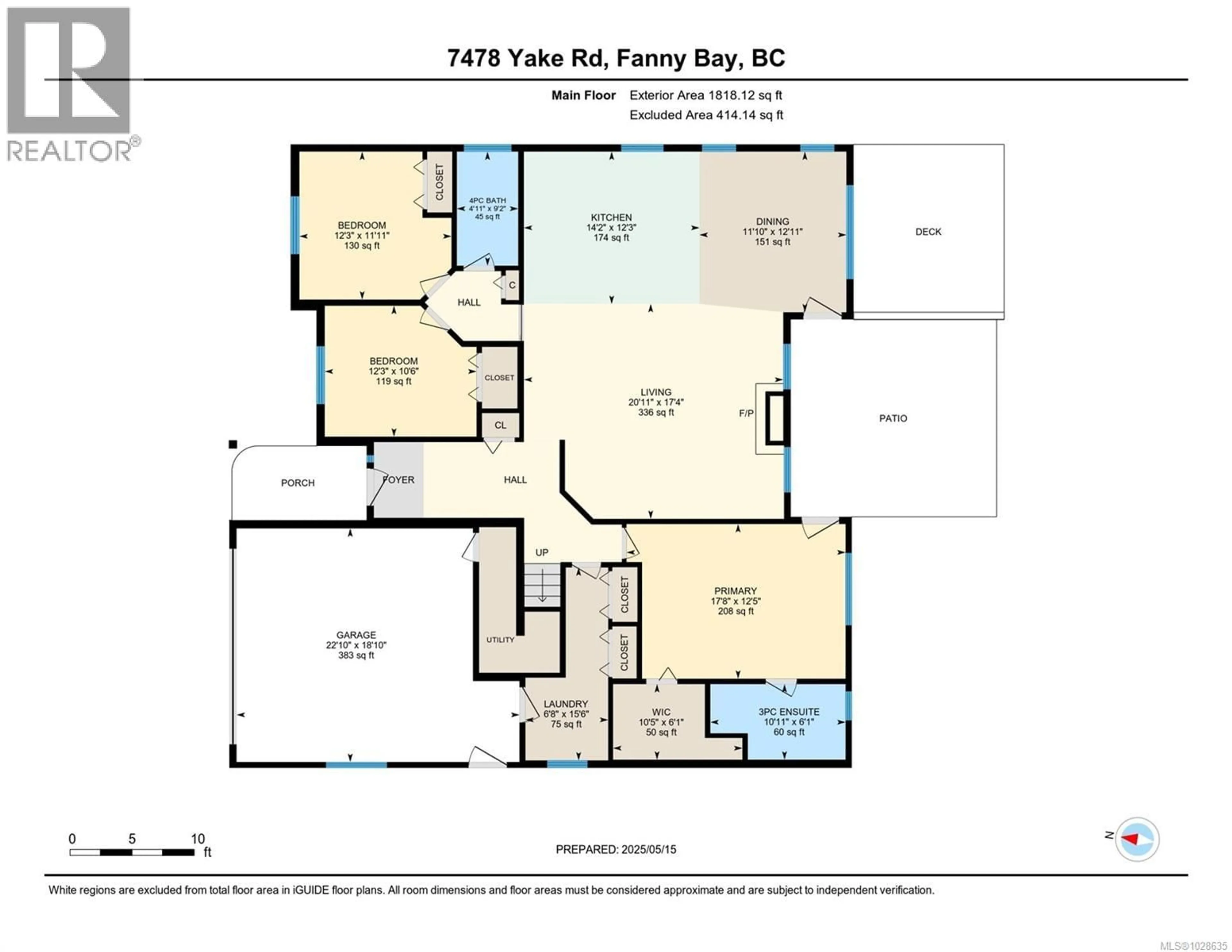Floor plan for 7478 YAKE ROAD, Fanny Bay British Columbia V0R1W0