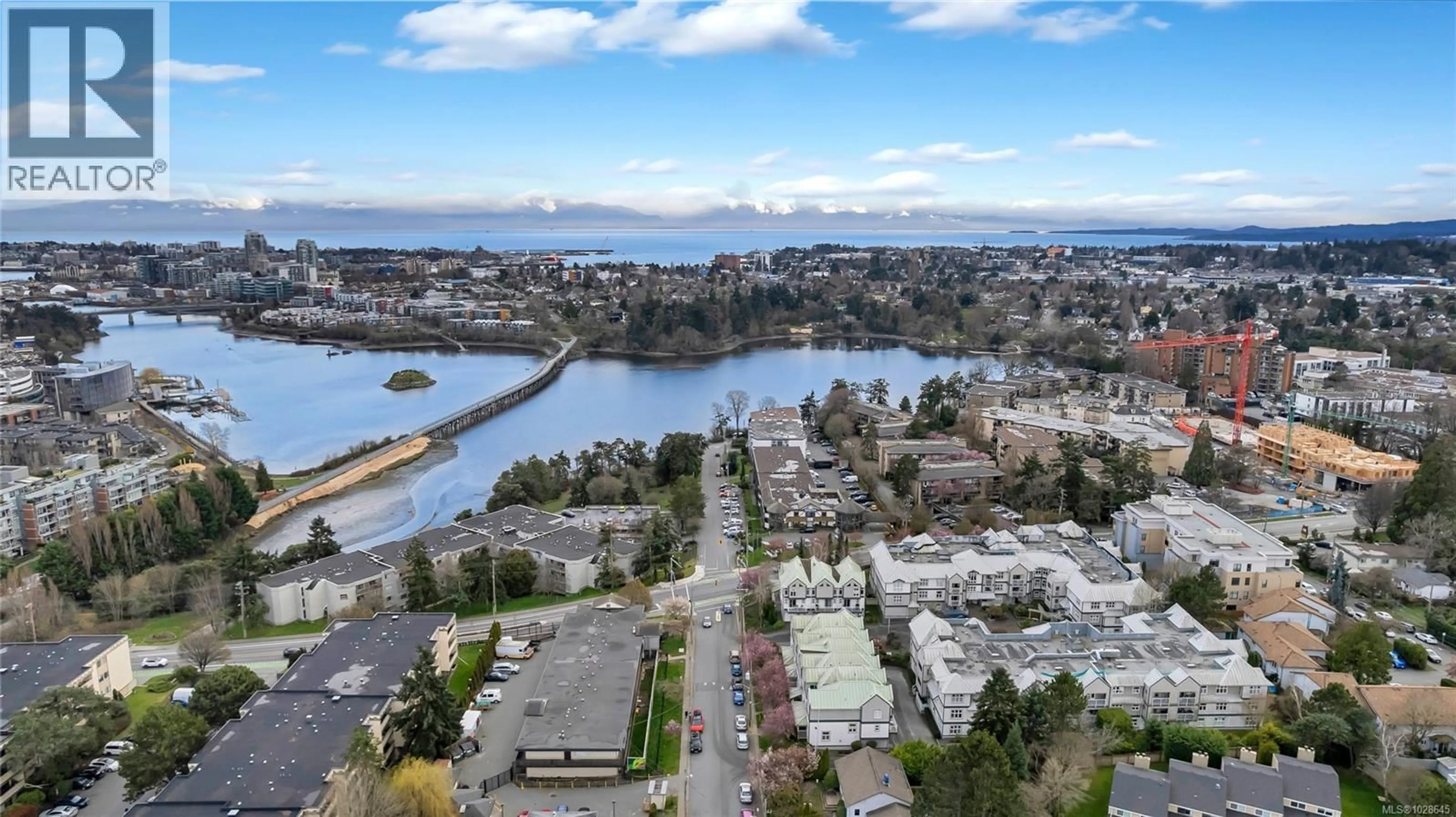 A pic from outside/outdoor area/front of a property/back of a property/a pic from drone, water/lake/river/ocean view for 111 - 3010 WASHINGTON AVENUE, Victoria British Columbia V9A1P6