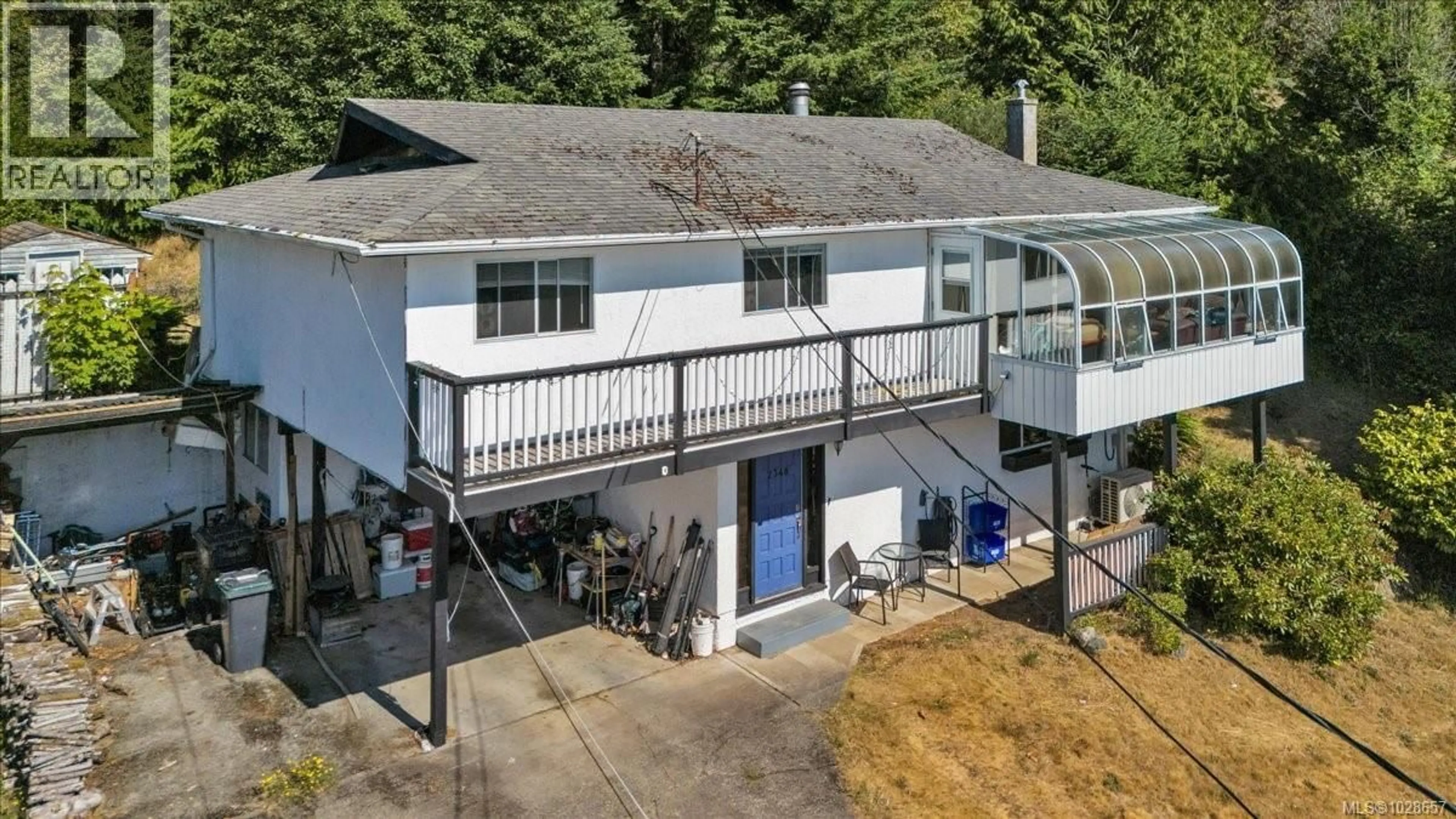 A pic from outside/outdoor area/front of a property/back of a property/a pic from drone, unknown for 2348 FRENCH ROAD NORTH, Sooke British Columbia V9Z0M5