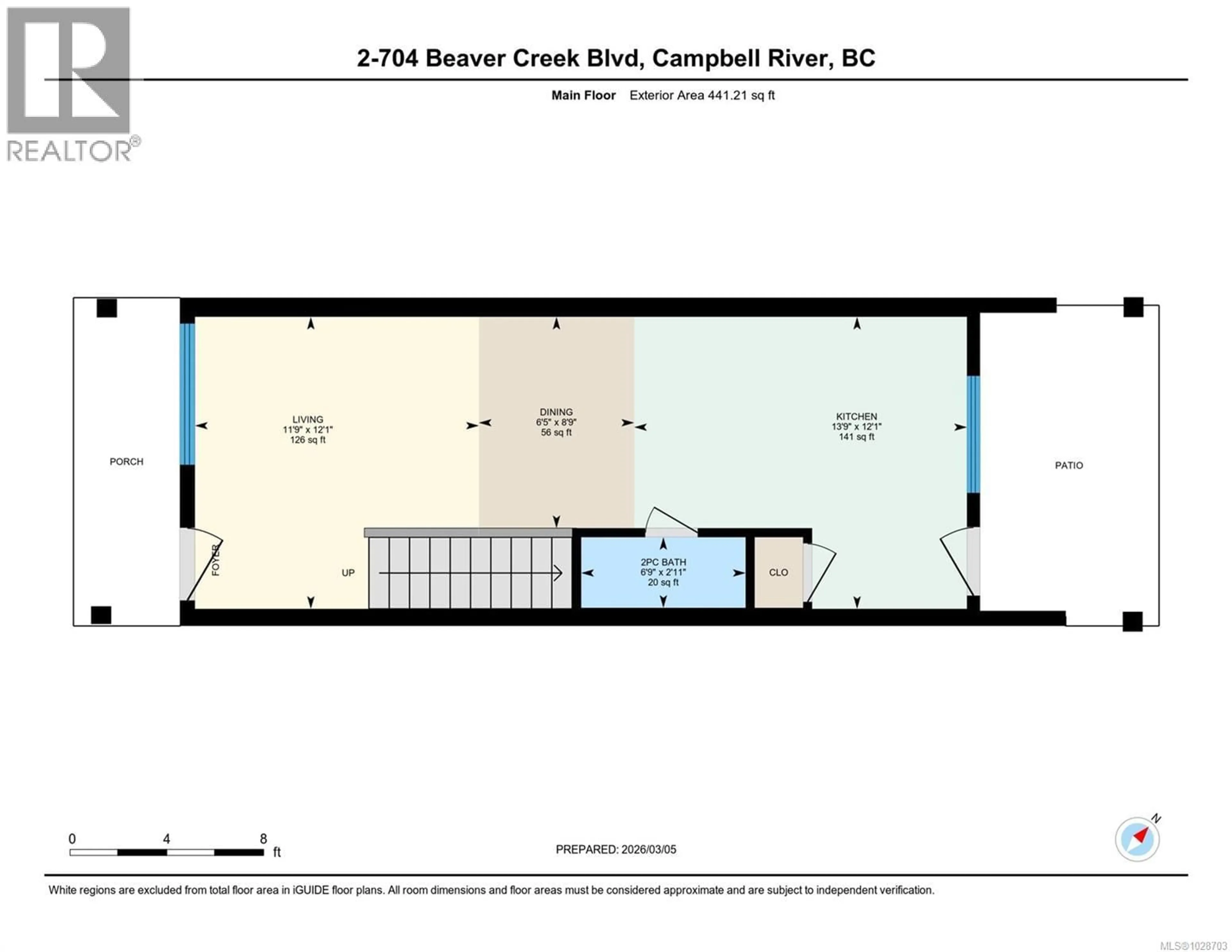 Floor plan for 3 - 704 BEAVER CREEK BOULEVARD, Campbell River British Columbia V9H0E9