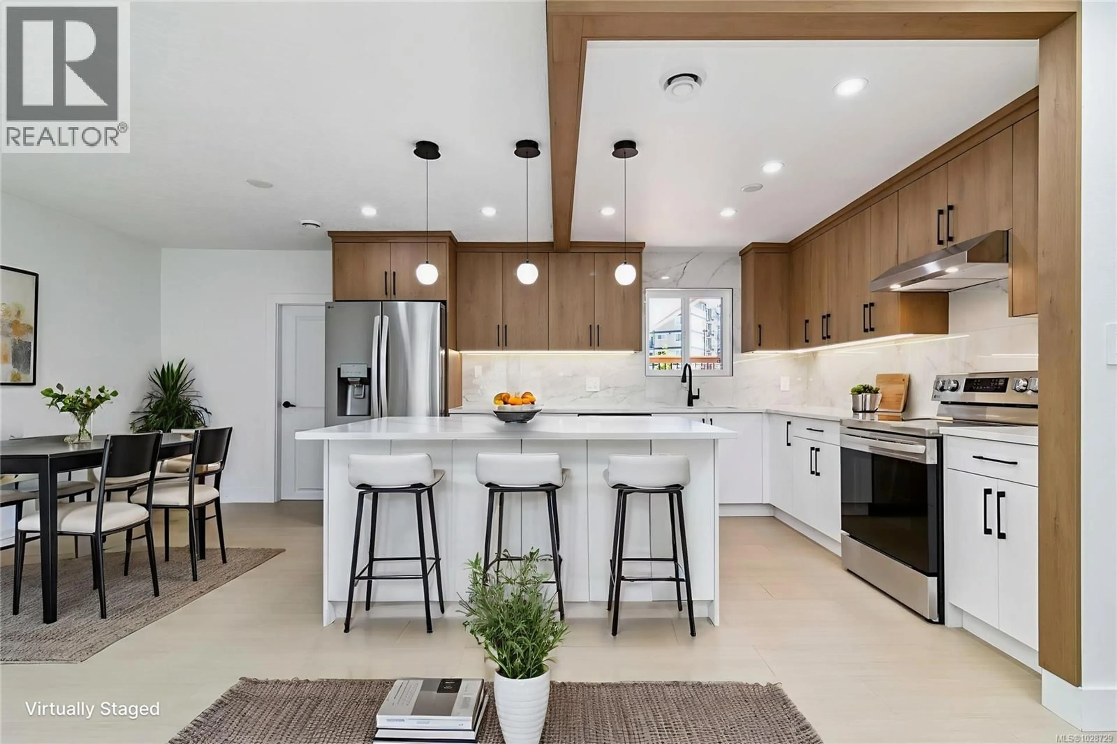 Contemporary kitchen, ceramic/tile floor for 964 LOCH GLEN PLACE, Langford British Columbia V9B4Z5