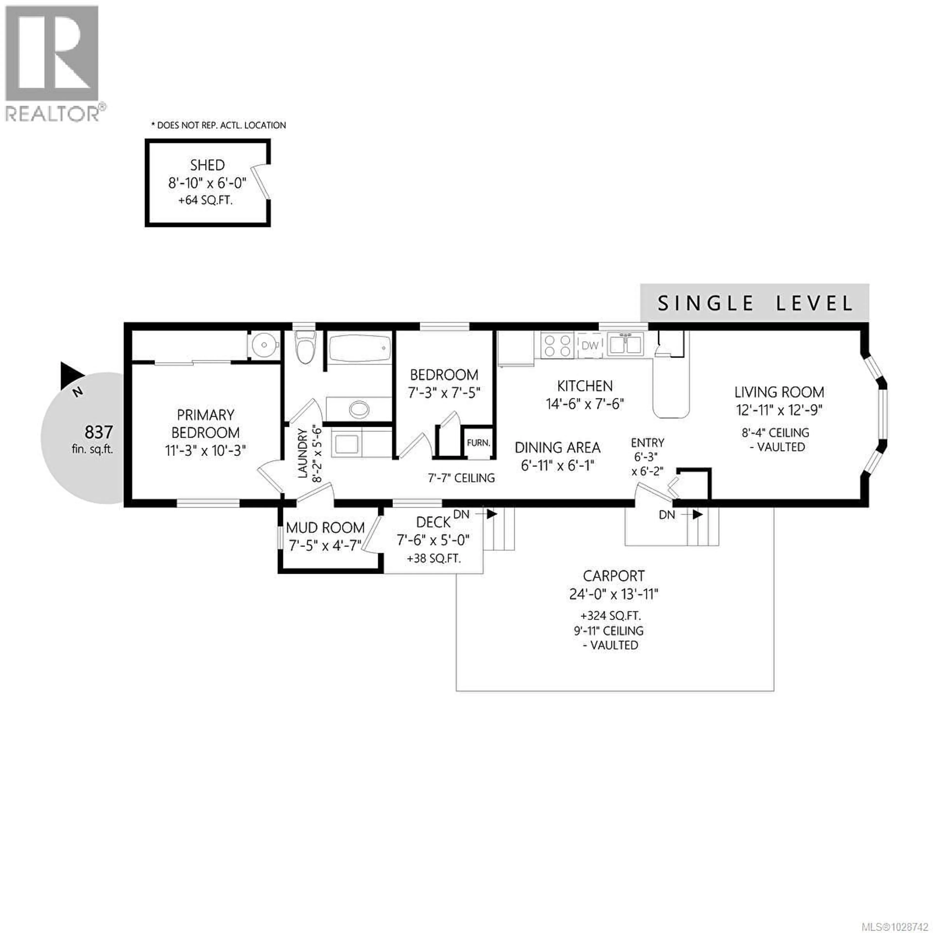 Floor plan for 320 - 2885 BOYS ROAD, Duncan British Columbia V9L4Y9