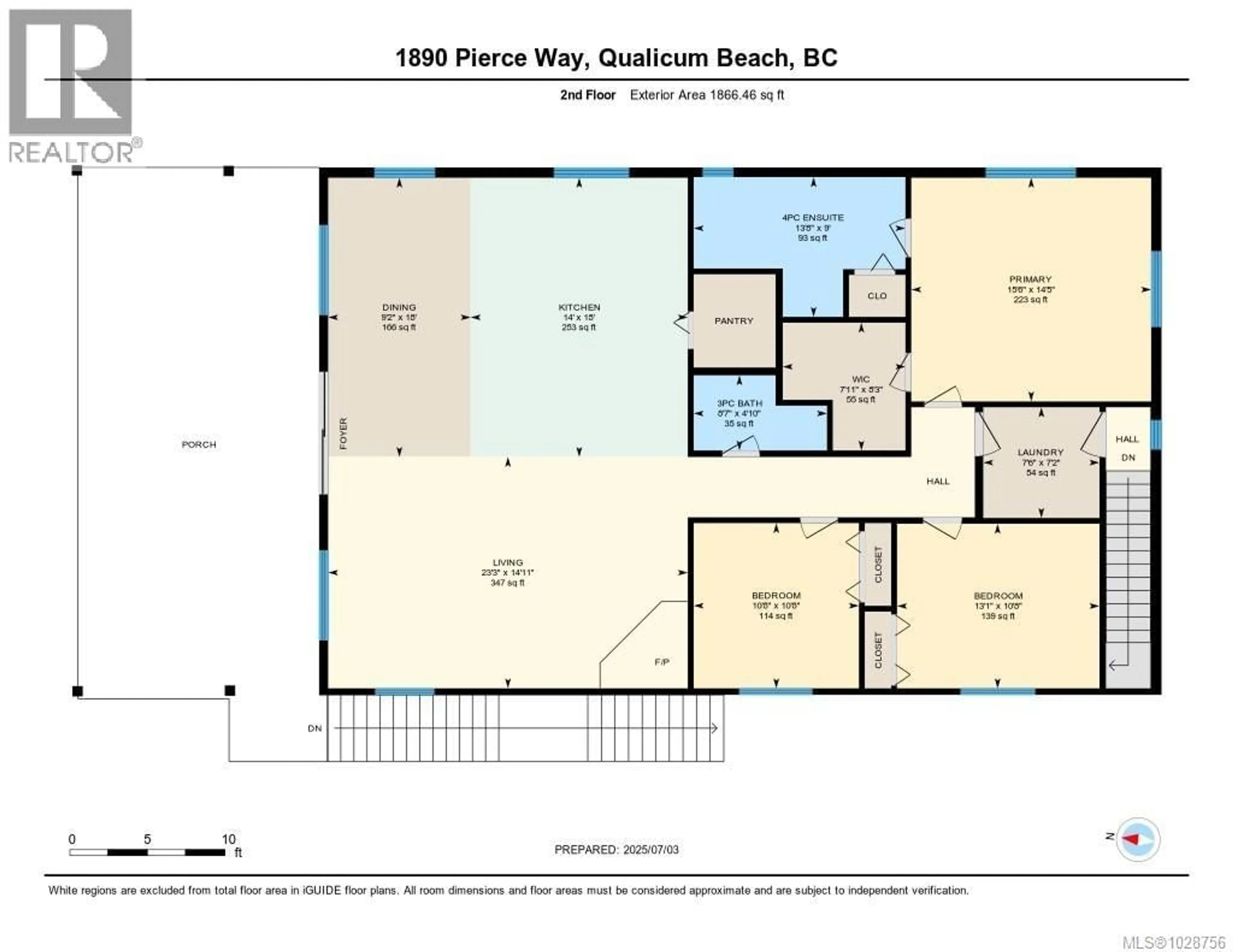 Floor plan for 1890 PIERCE WAY, Qualicum Beach British Columbia V9K2V1