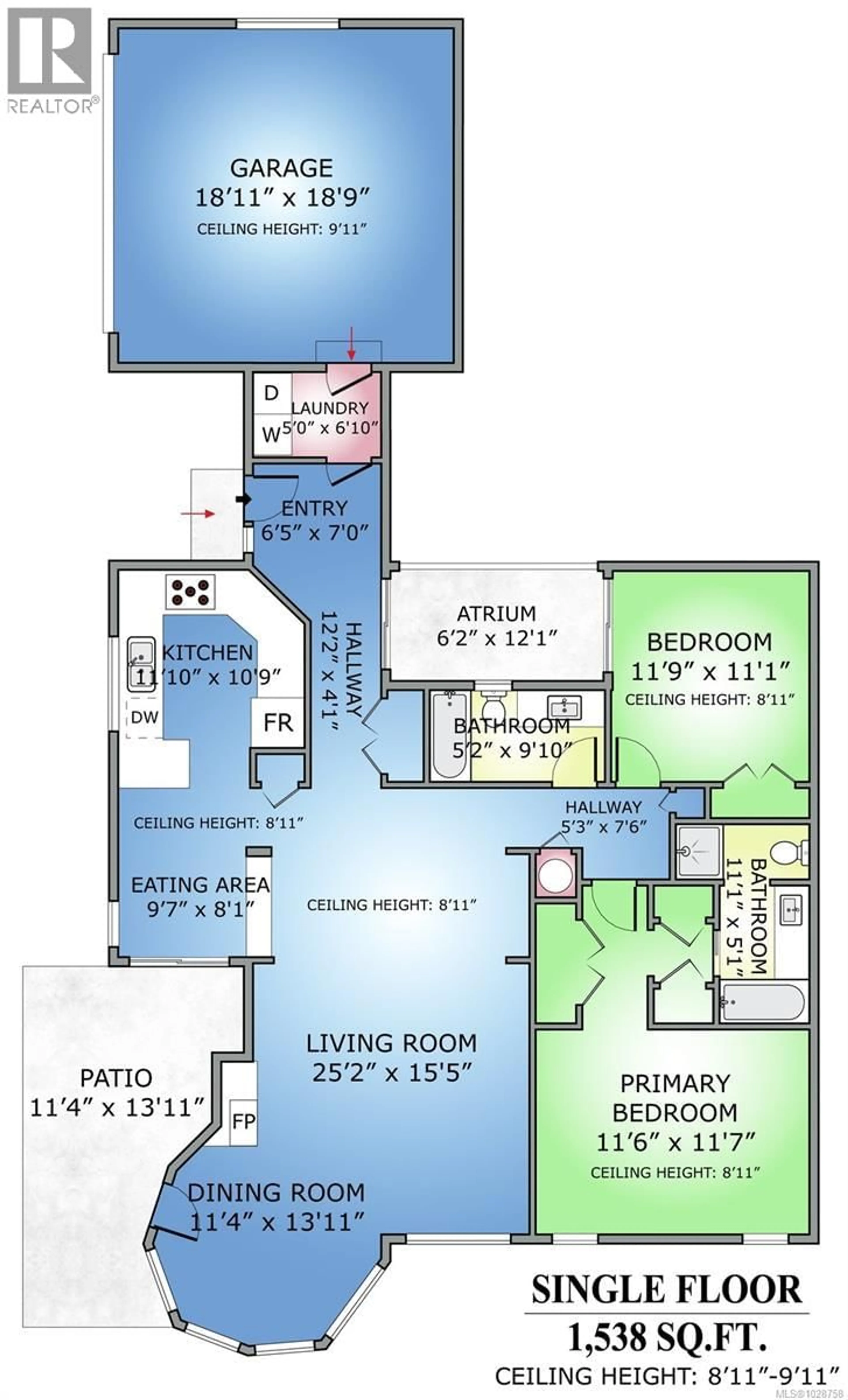 Floor plan for 12 - 1063 VALEWOOD TRAIL, Saanich British Columbia V8X5G5