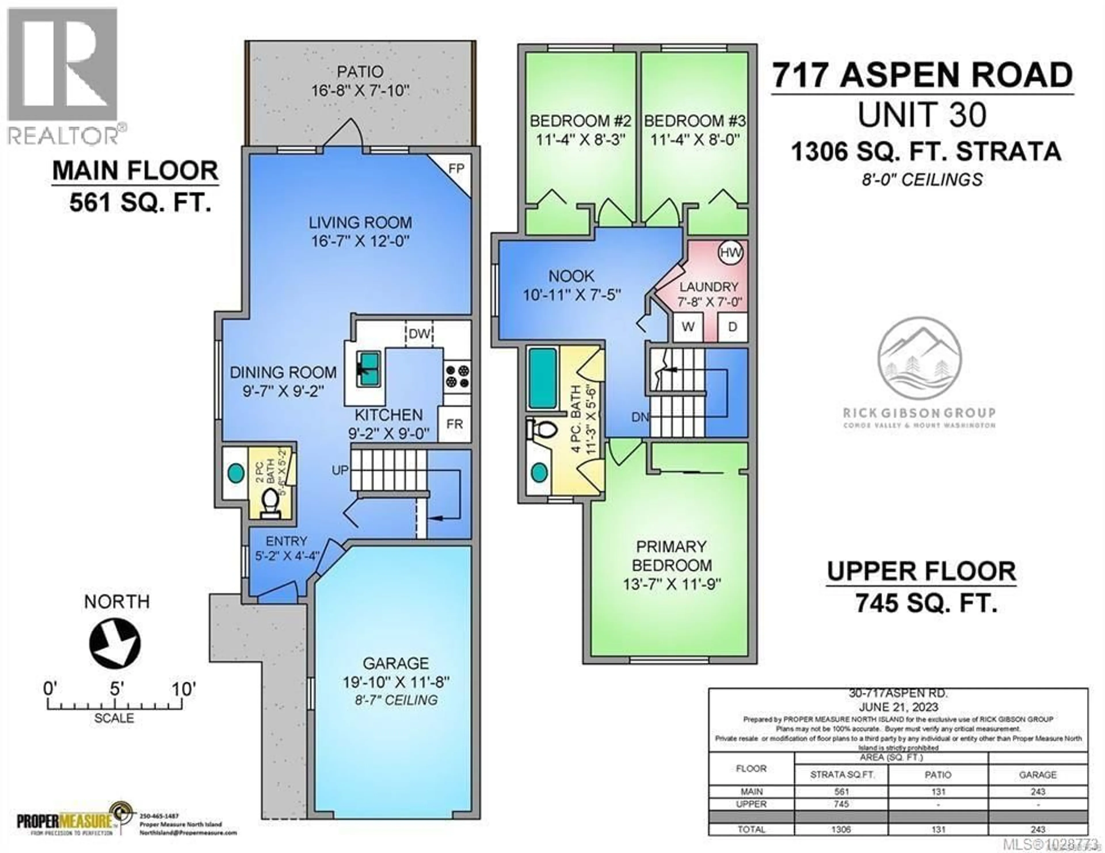 Floor plan for 30 - 717 ASPEN ROAD, Comox British Columbia V9M3X4