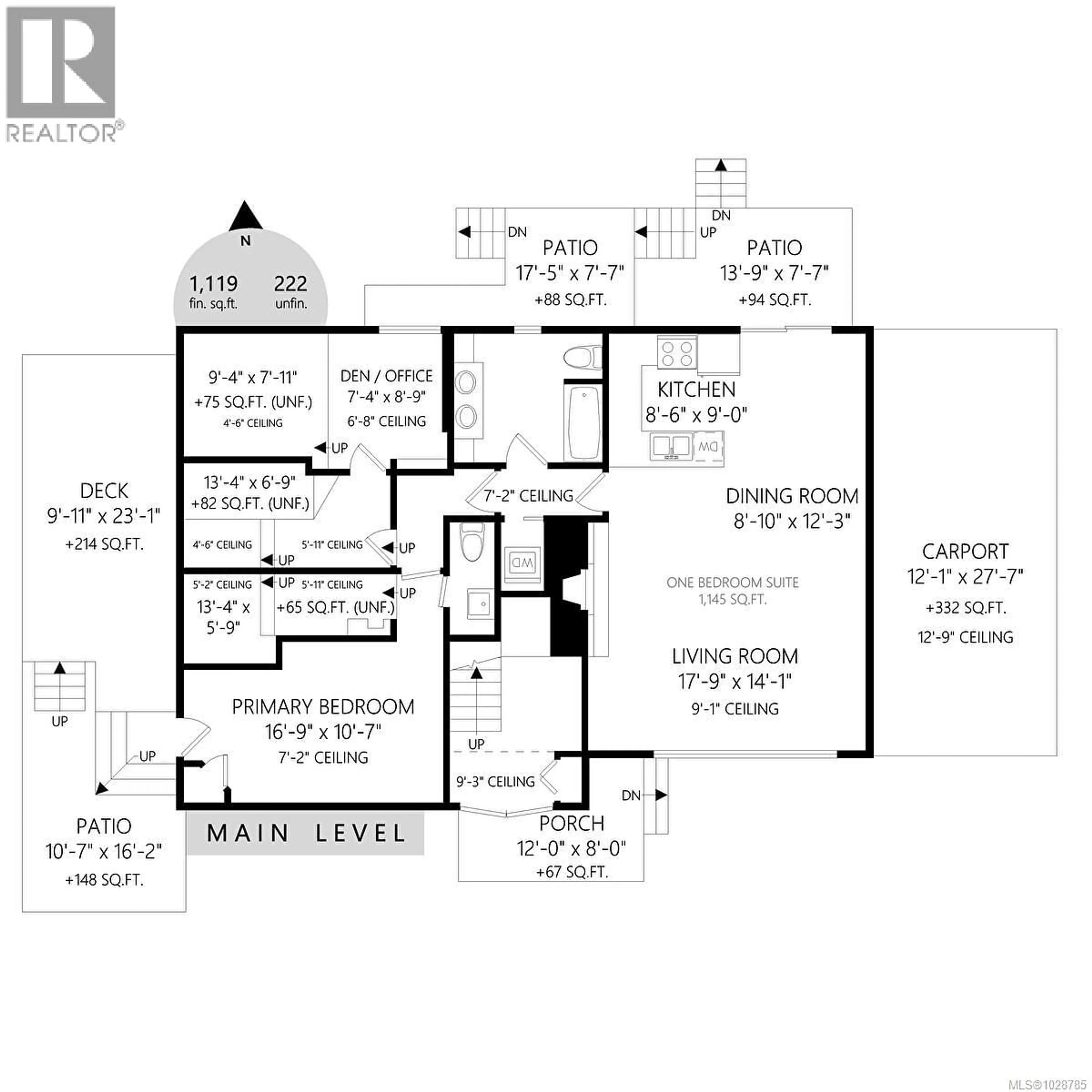 Floor plan for 1424 LANG STREET, Victoria British Columbia V8T2S7