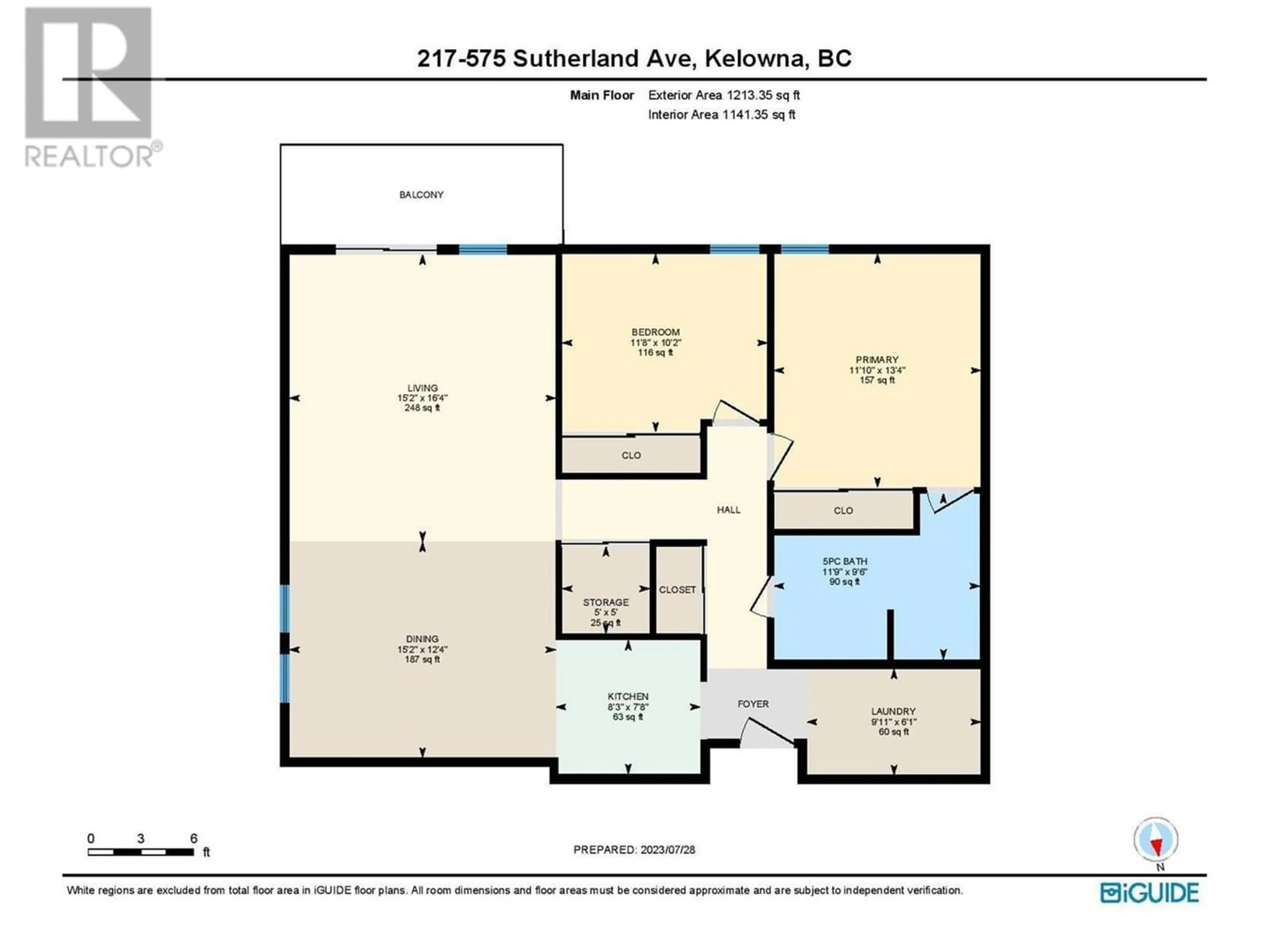 Floor plan for 575 Sutherland Avenue Unit# 217, Kelowna British Columbia V1Y8V1