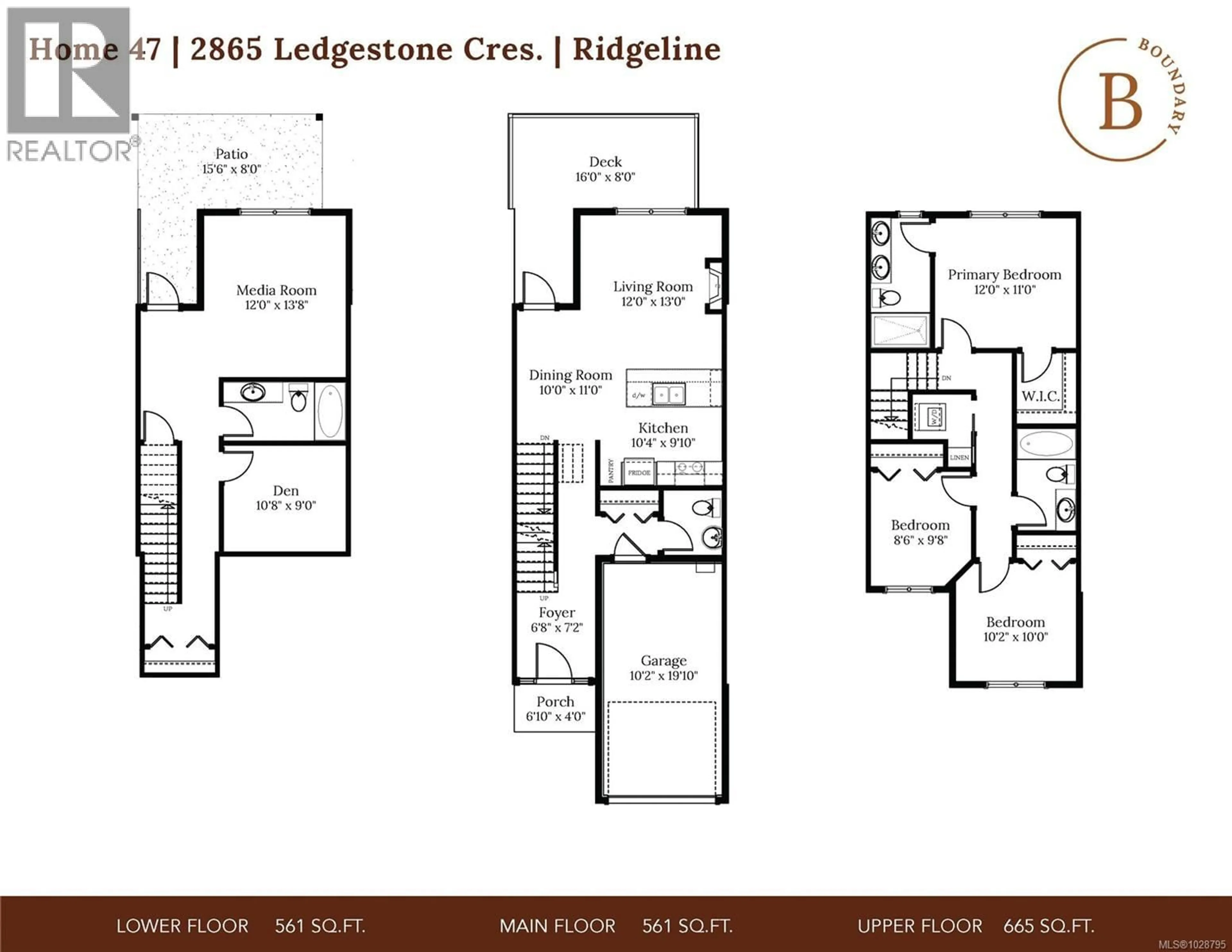 Floor plan for 2865 LEDGESTONE CRESCENT, Langford British Columbia V9B7C3