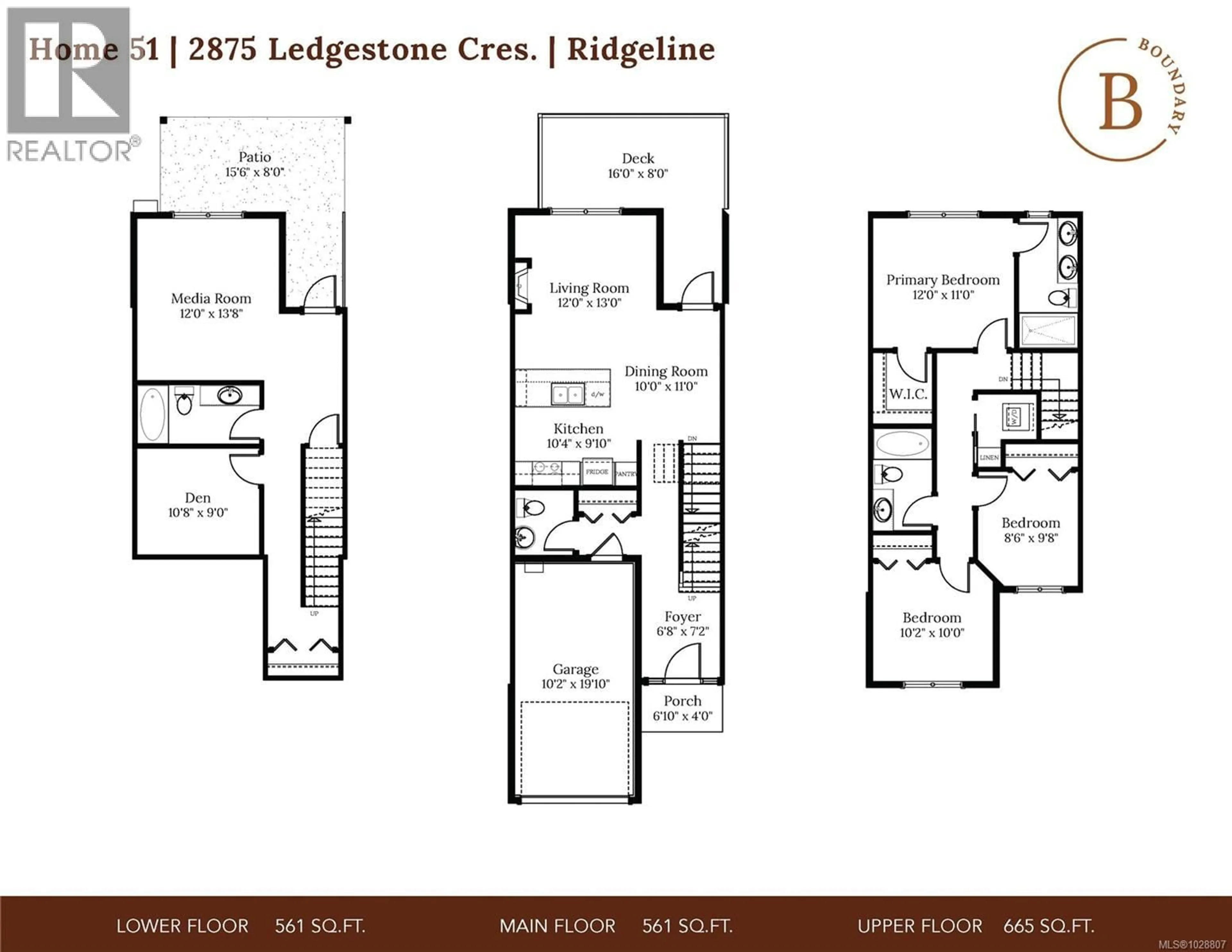 Floor plan for 2875 LEDGESTONE CRESCENT, Langford British Columbia V9B7C3