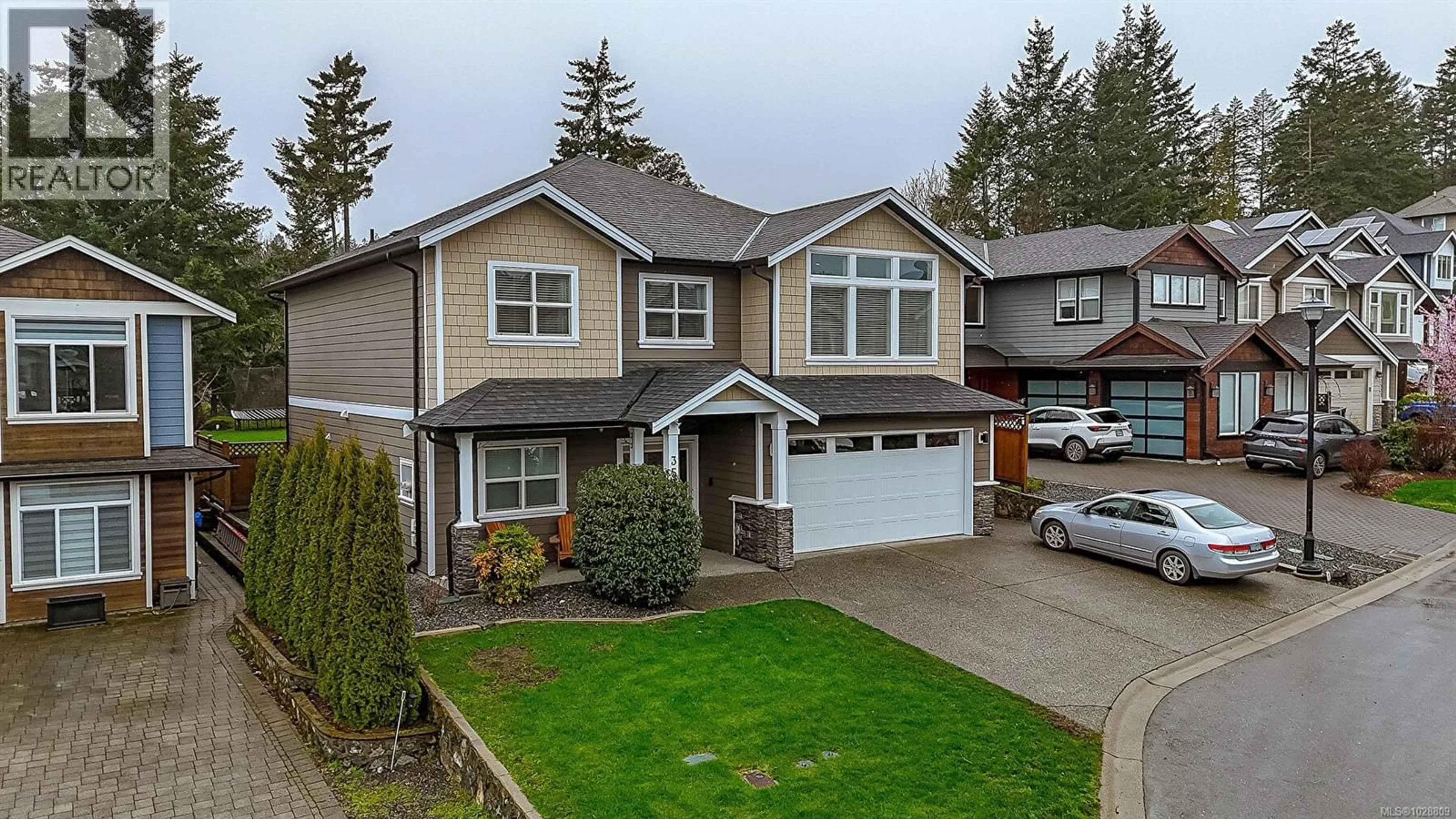 Home with vinyl exterior material, street for 3529 JOY CLOSE, Langford British Columbia V9C0M4