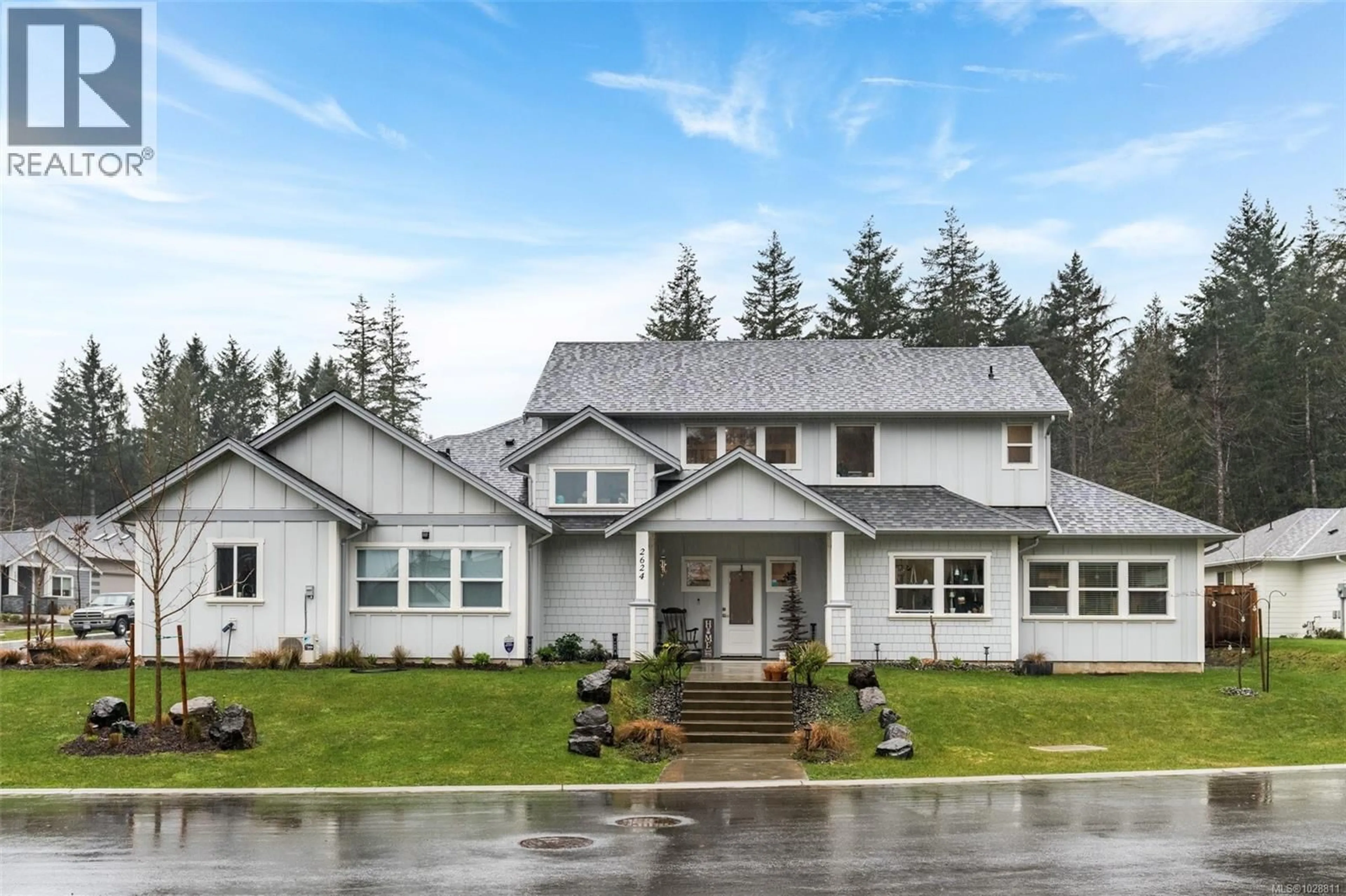 Home with vinyl exterior material, mountain view for 2624 FOREST EDGE ROAD, Sooke British Columbia V9Z1P9