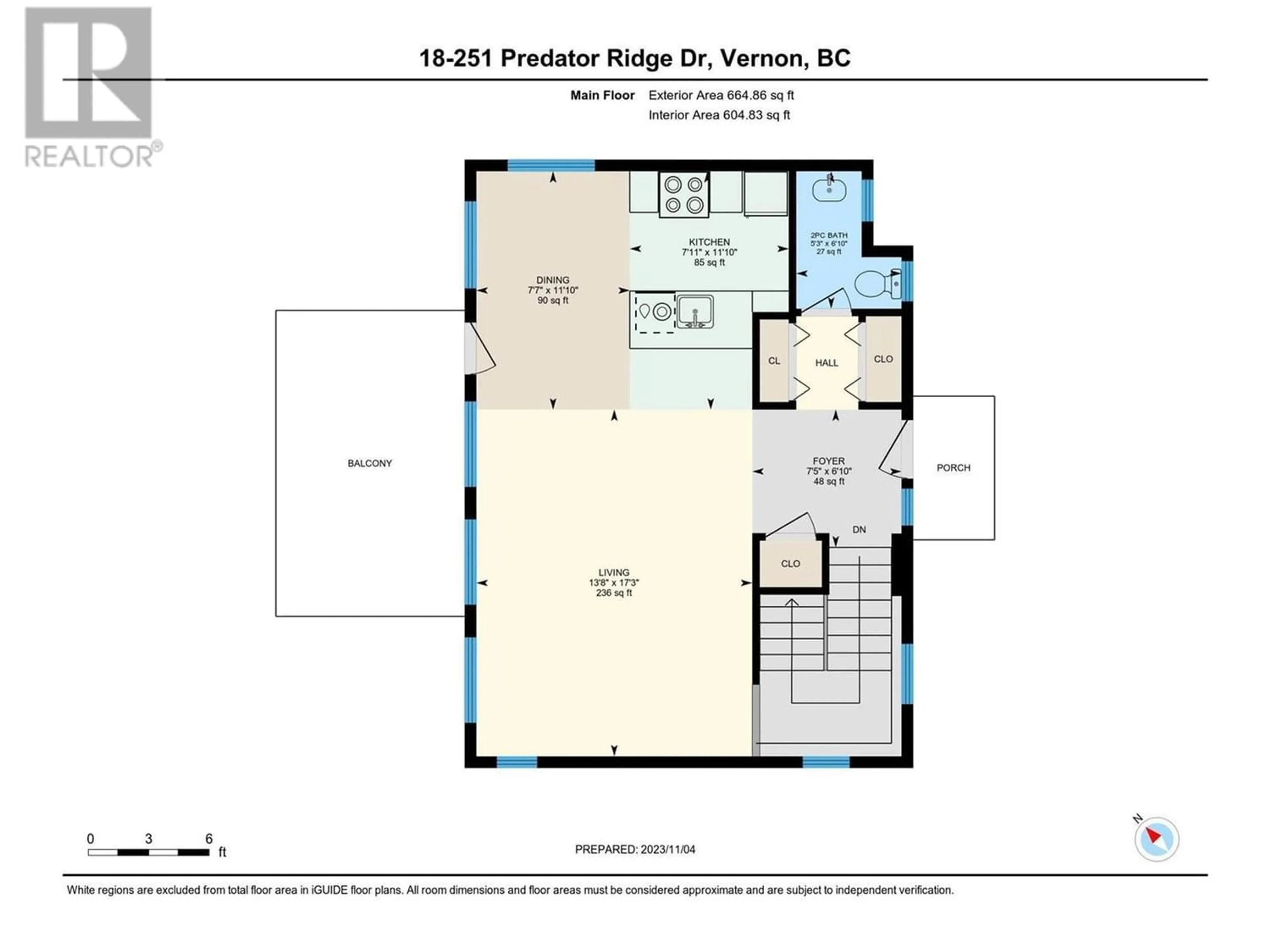 Floor plan for 251 Predator Ridge Drive Unit# 18, Vernon British Columbia V1H1V2