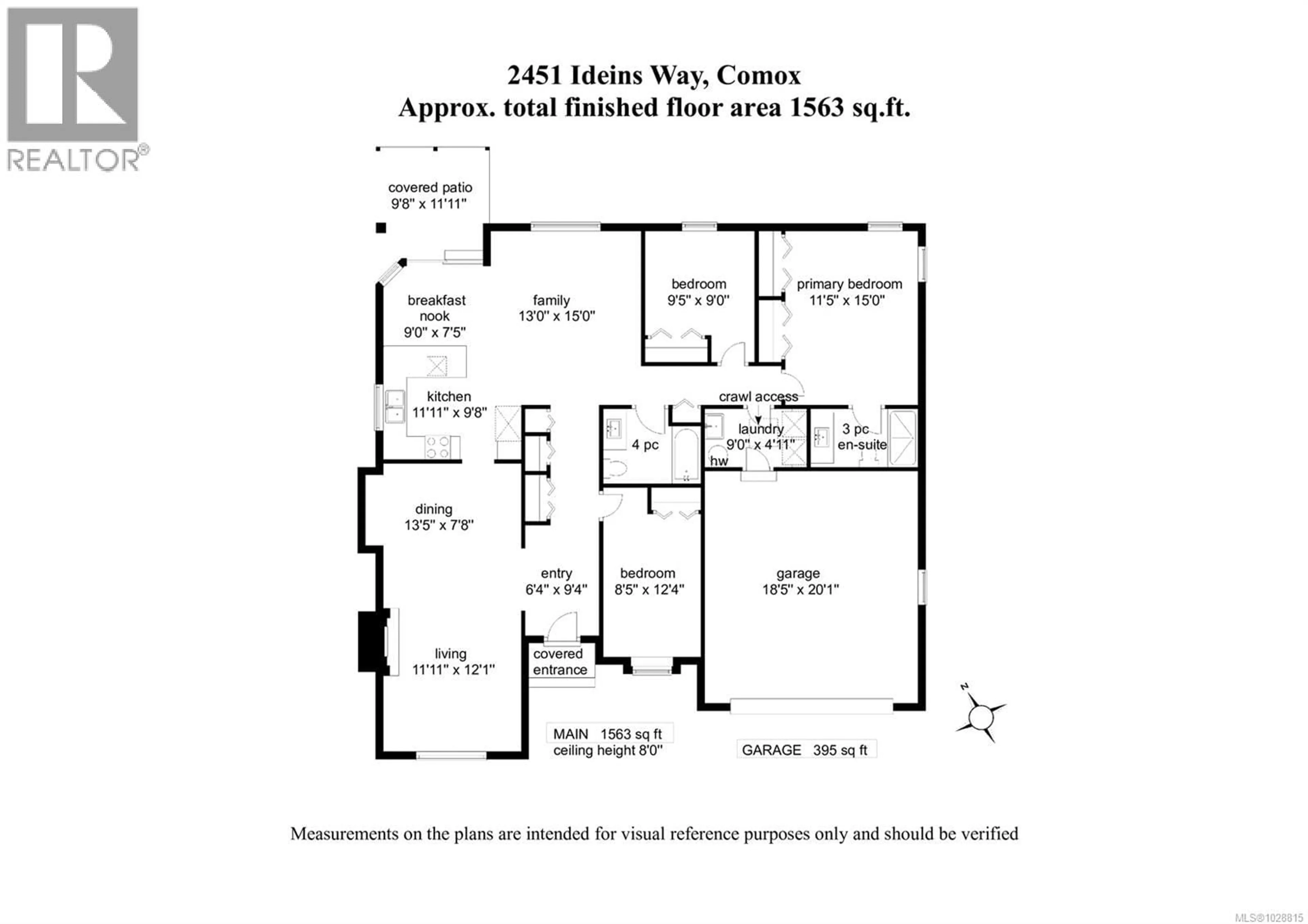 Floor plan for 2451 IDIENS WAY, Courtenay British Columbia V9N9J4